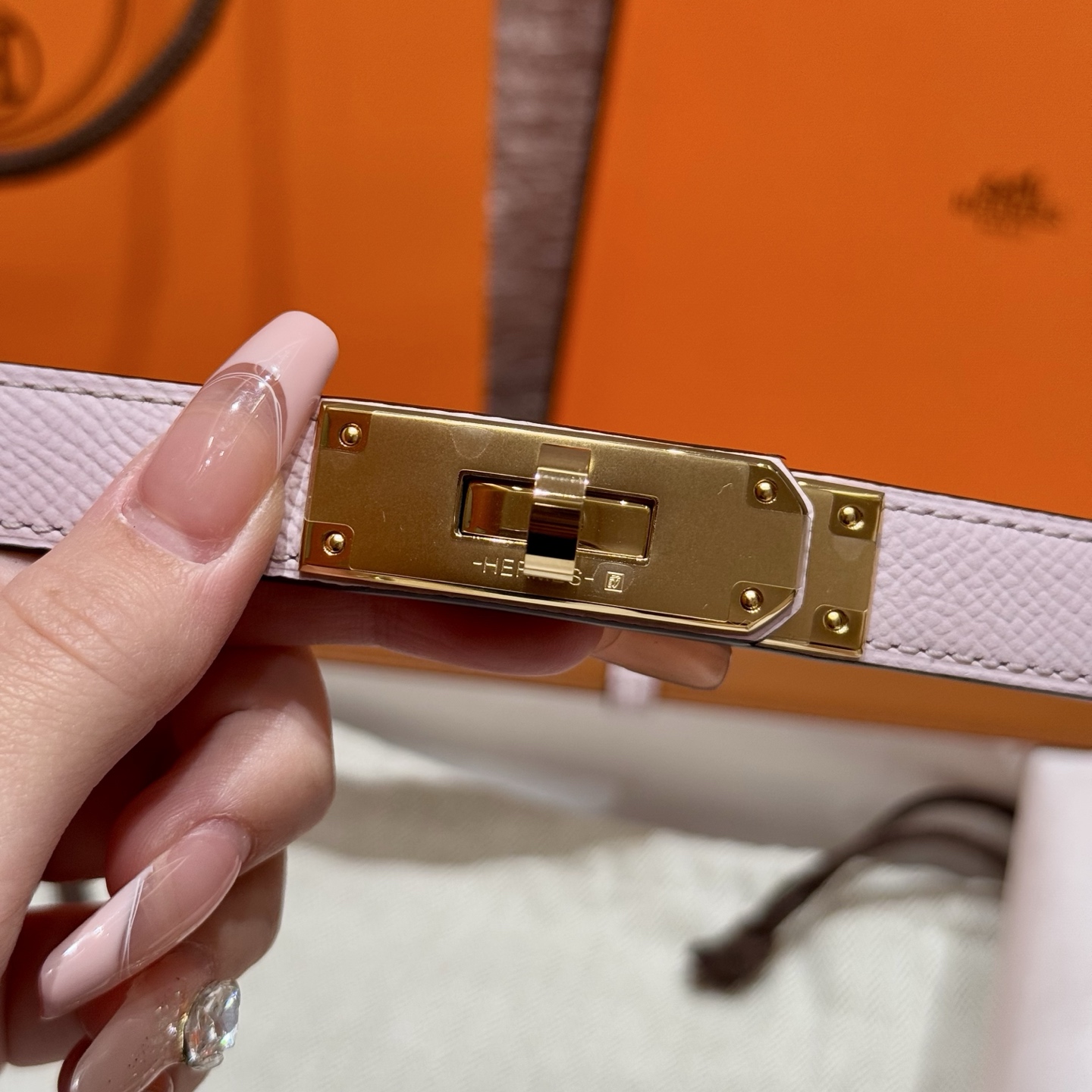 H家 レディース 腰帯 Epsom小牛皮製の高品質ベルト