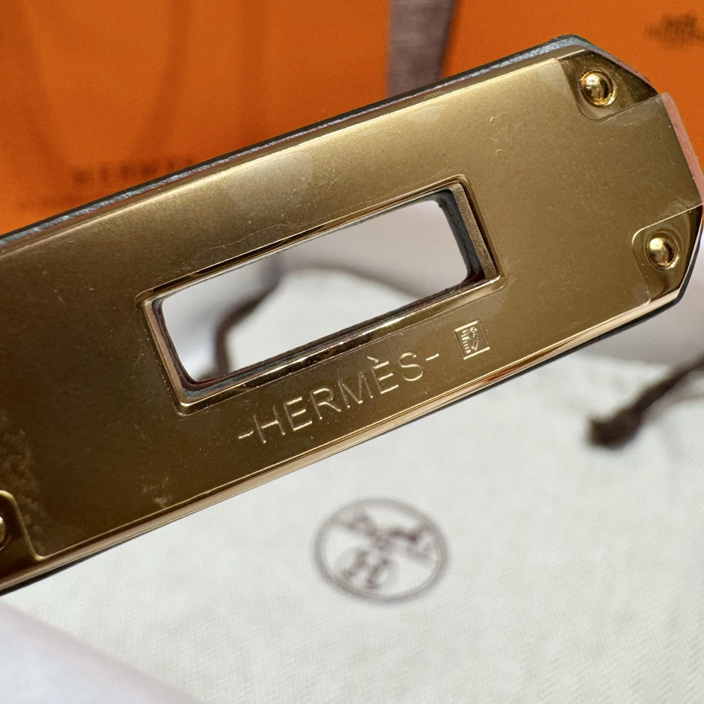 H家 レディース 腰帯 Epsom小牛皮製 316精鋼金具付き