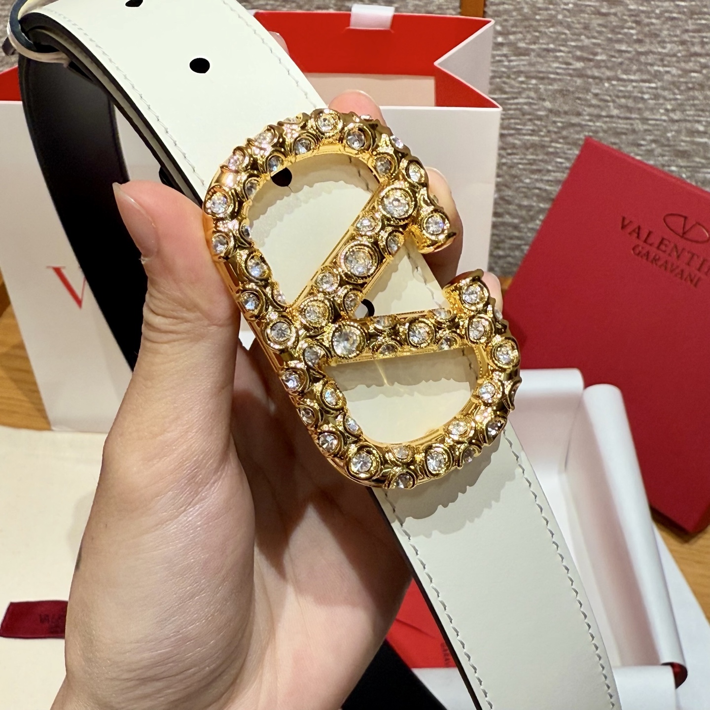 华伦家新款女士腰带 双面头层牛皮铜五金扣 3.0cm