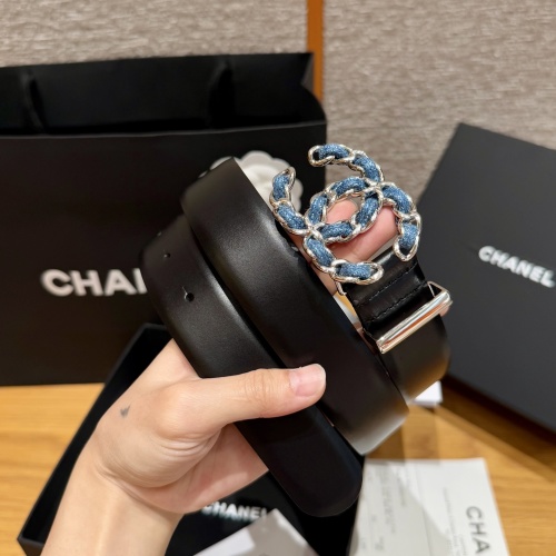 Chanel Women's Leather Belt with Iconic CC Buckle - Stylish & Elegant 1 Chanel Women's Leather Belt with Iconic CC Buckle - Stylish & Elegant