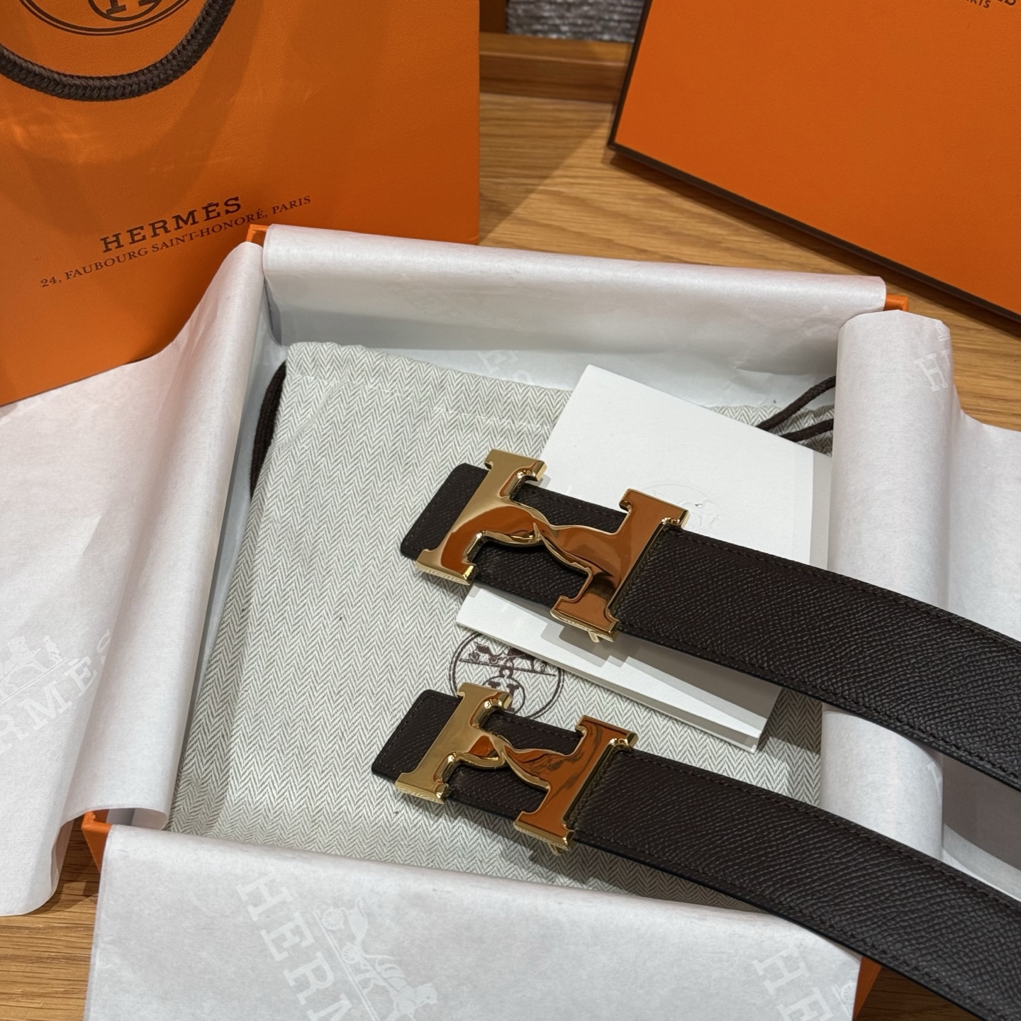 H家 男性用カラーベルト 双面デザイン 3D立体効果