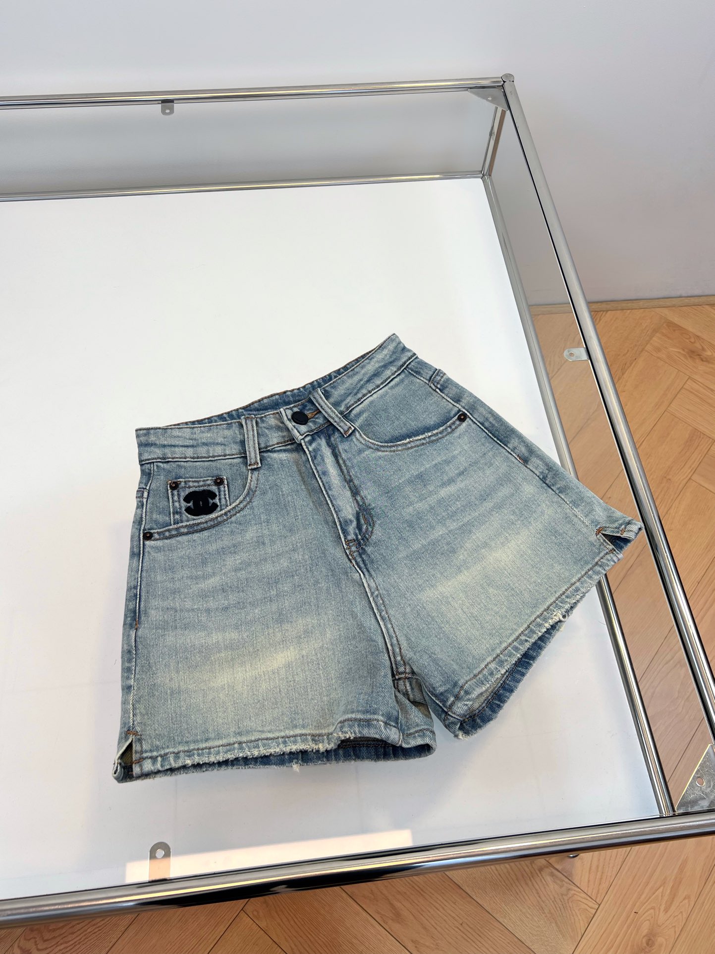 Chanel Clothing Jeans Shorts Blue Denim