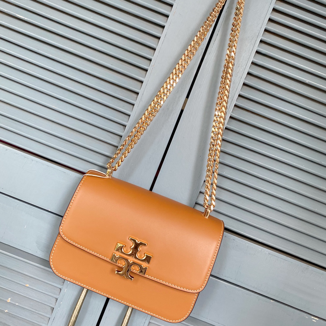 Tory Burch ～TB新款Eleanor 小号链条包 包款全新设计光滑金属饰件 尽显盒子包的简约线条