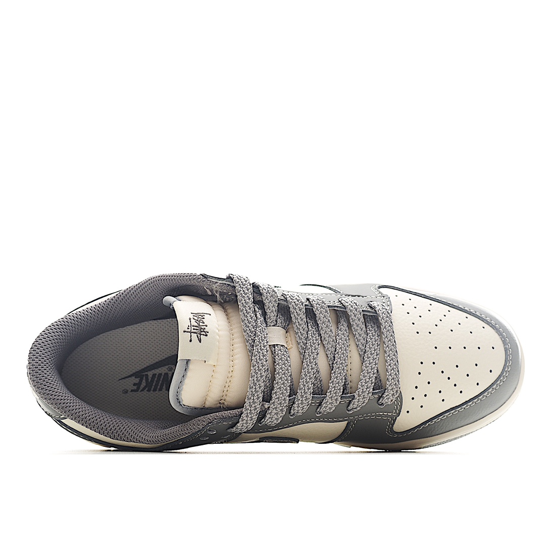 Nk SB Dunk Low 斯图西联名-耀夜灰 周年高端定制 低帮休闲板鞋 BB9898-007