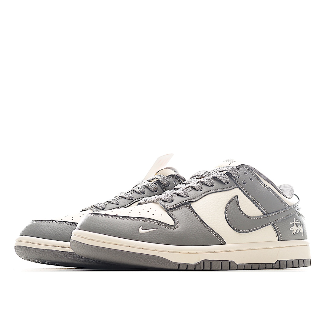 Nk SB Dunk Low 斯图西联名-耀夜灰 周年高端定制 低帮休闲板鞋 BB9898-007