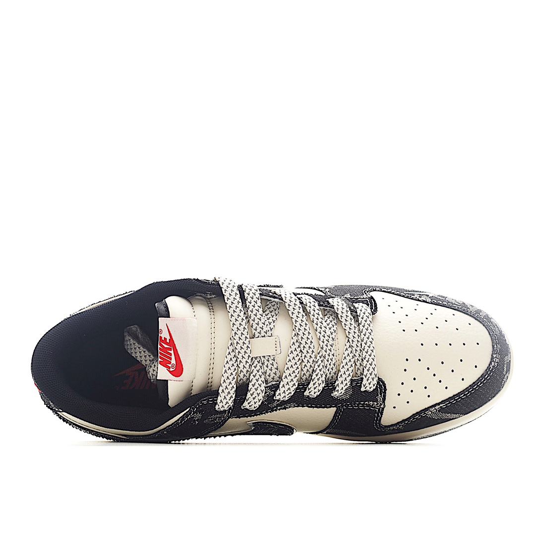 Nk SB Dunk Low 李维斯联名-黑印花牛仔布 周年高端定制 低帮休闲板鞋 XX2025-109