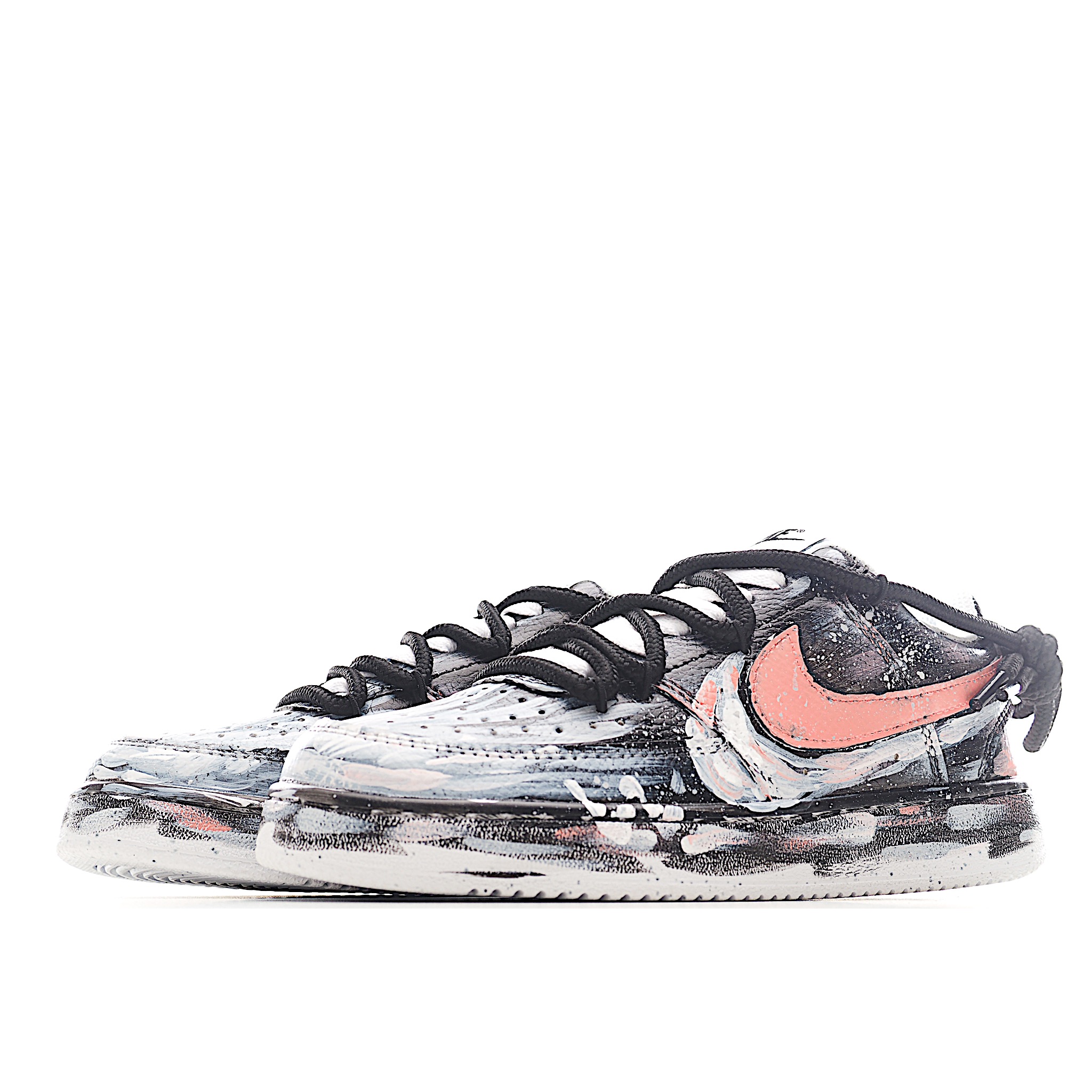 260 Nike Court Vision 1 Low“病变制造” 手绘涂鸦定制板鞋 DH2987-212