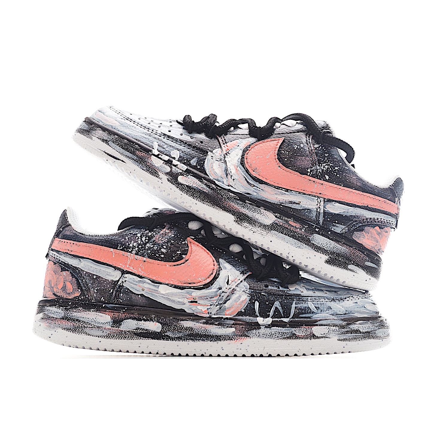 260 Nike Court Vision 1 Low“病变制造” 手绘涂鸦定制板鞋 DH2987-212