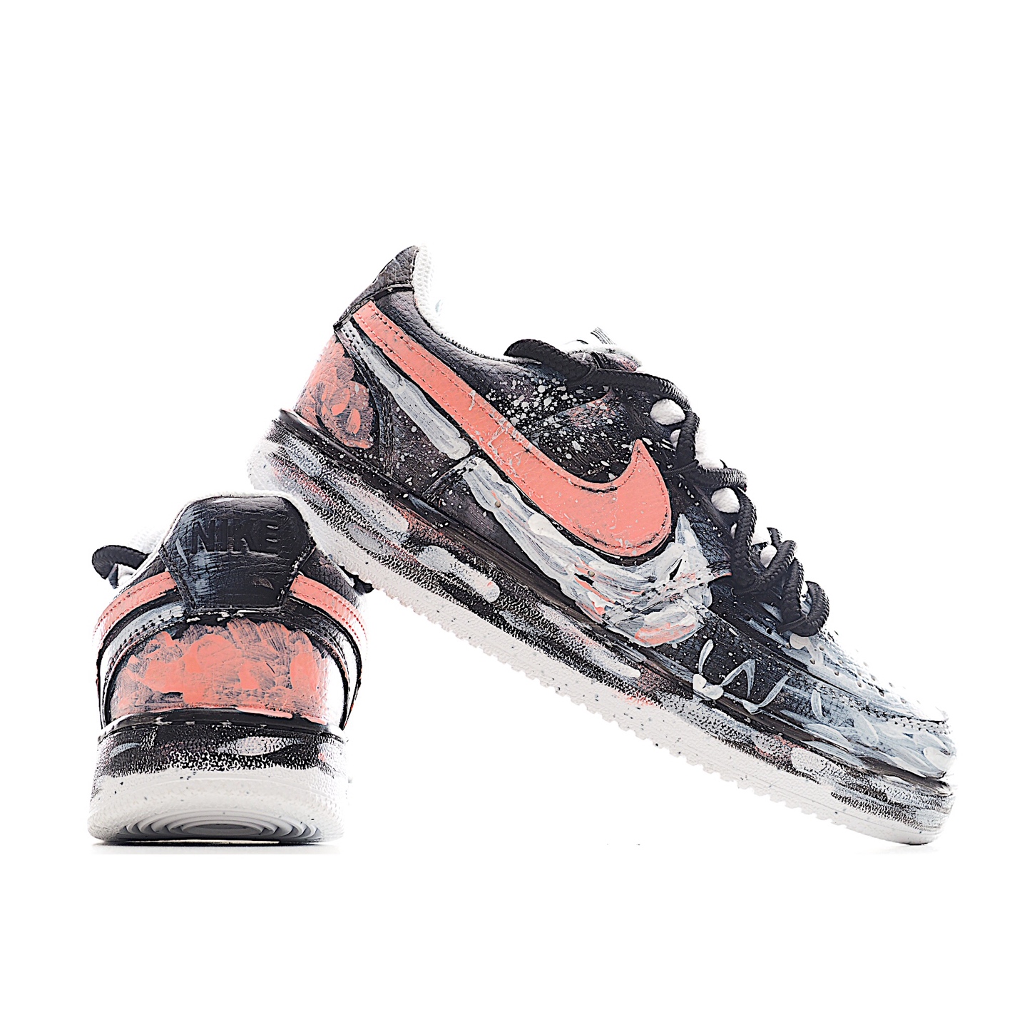 260 Nike Court Vision 1 Low“病变制造” 手绘涂鸦定制板鞋 DH2987-212