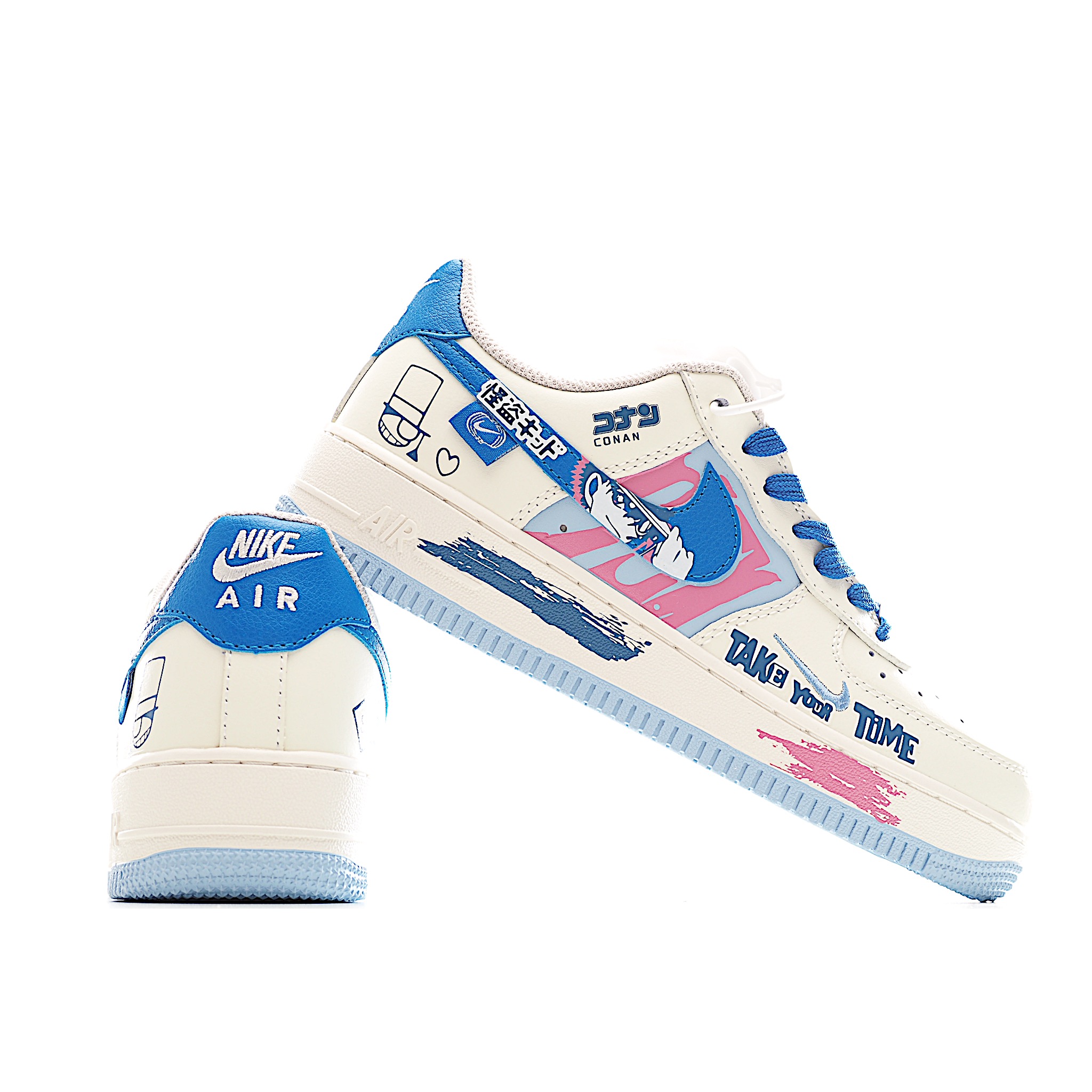 260 “怪盗基德”Nike Air Force 1 “Kaito Kuroba”#柯南漫画系列 空军一号定制低帮板鞋 DB3301-121