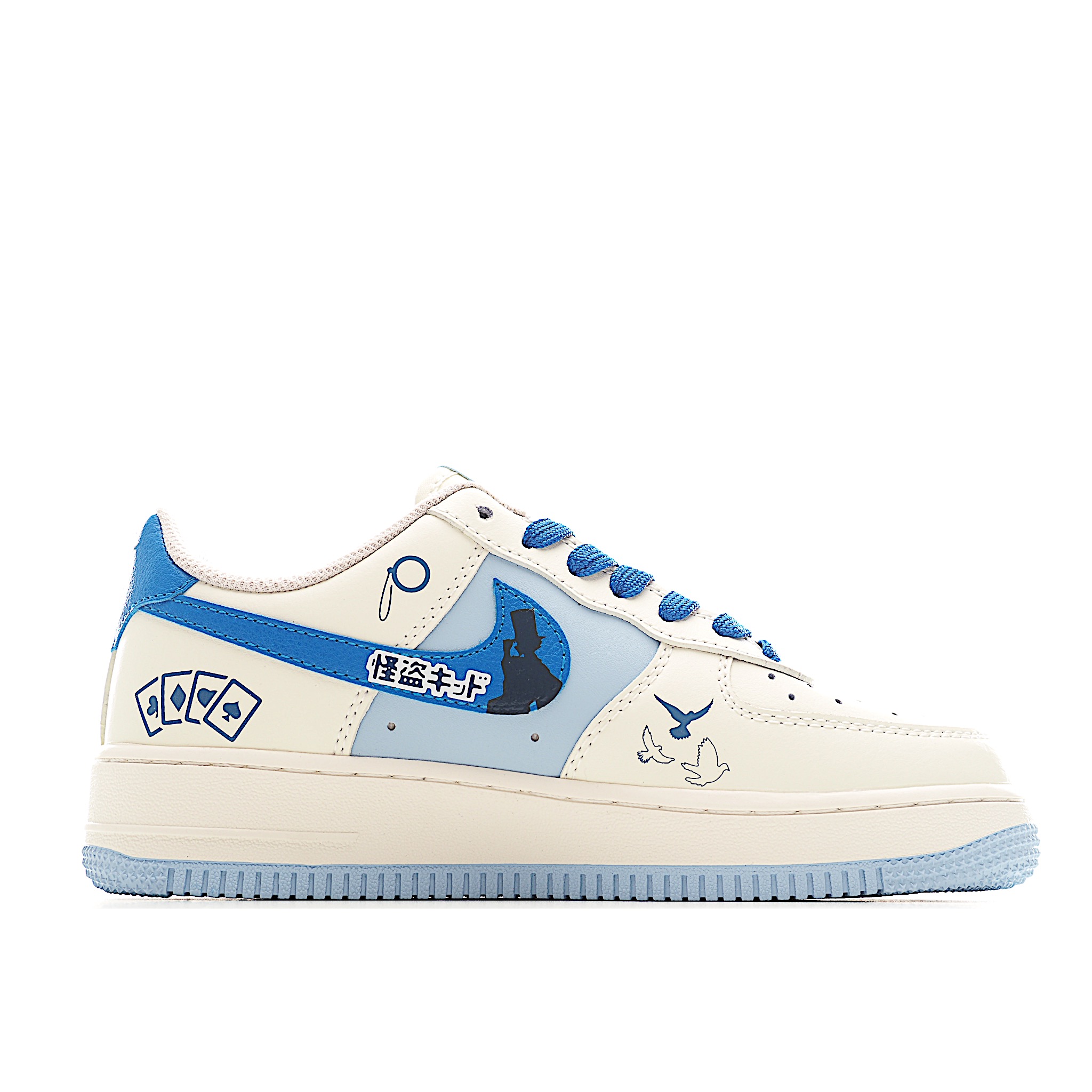 260 “怪盗基德”Nike Air Force 1 “Kaito Kuroba”#柯南漫画系列 空军一号定制低帮板鞋 DB3301-121