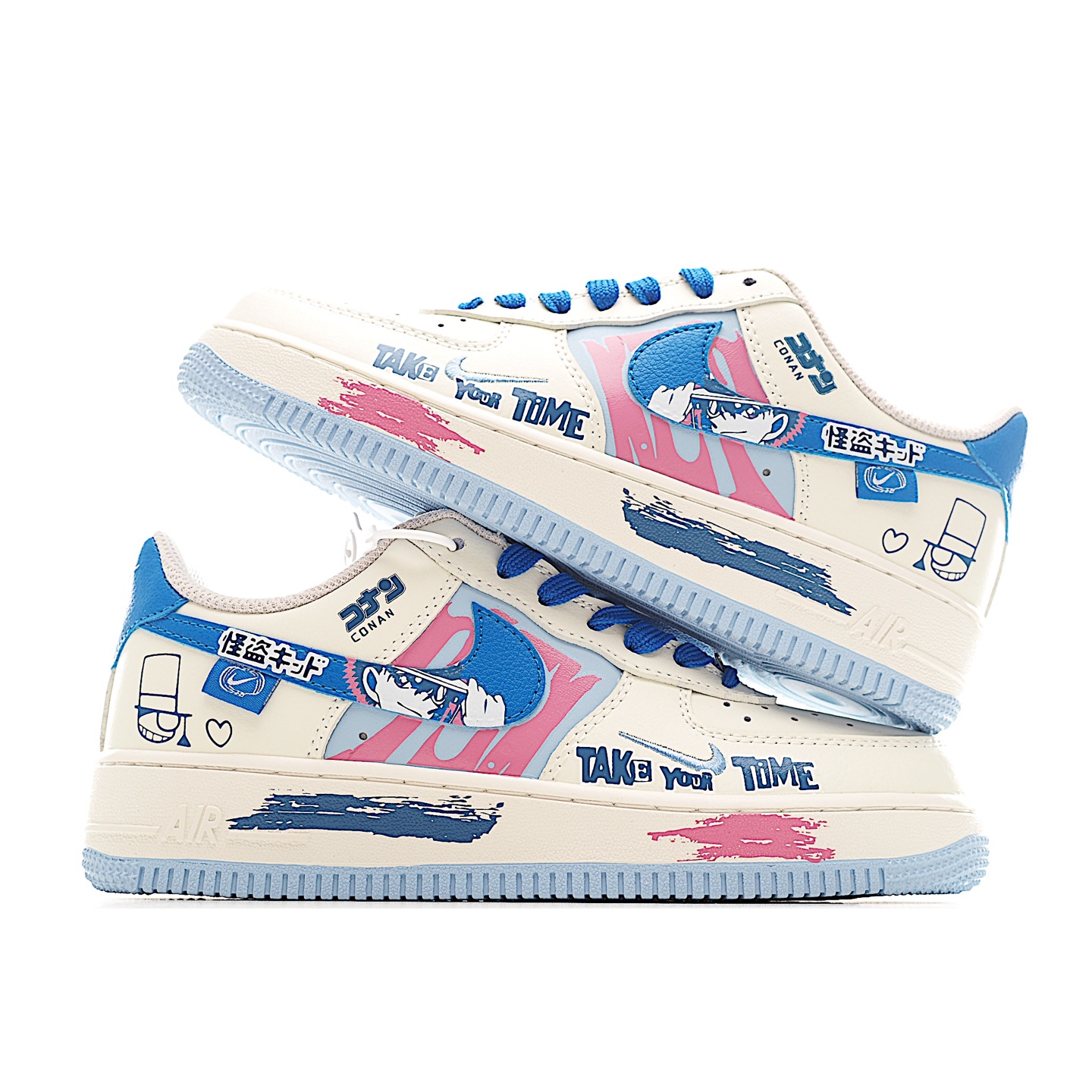 260 “怪盗基德”Nike Air Force 1 “Kaito Kuroba”#柯南漫画系列 空军一号定制低帮板鞋 DB3301-121