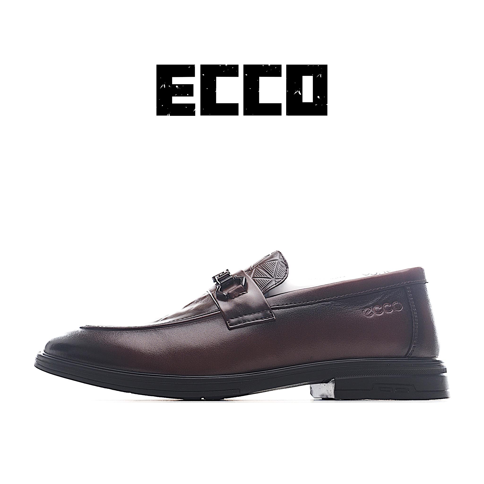ECCO爱步男士乐福鞋 套脚牛皮皮鞋商务豆豆鞋都市伦敦系列 甄选优质皮革搭配柔软的纺衬里