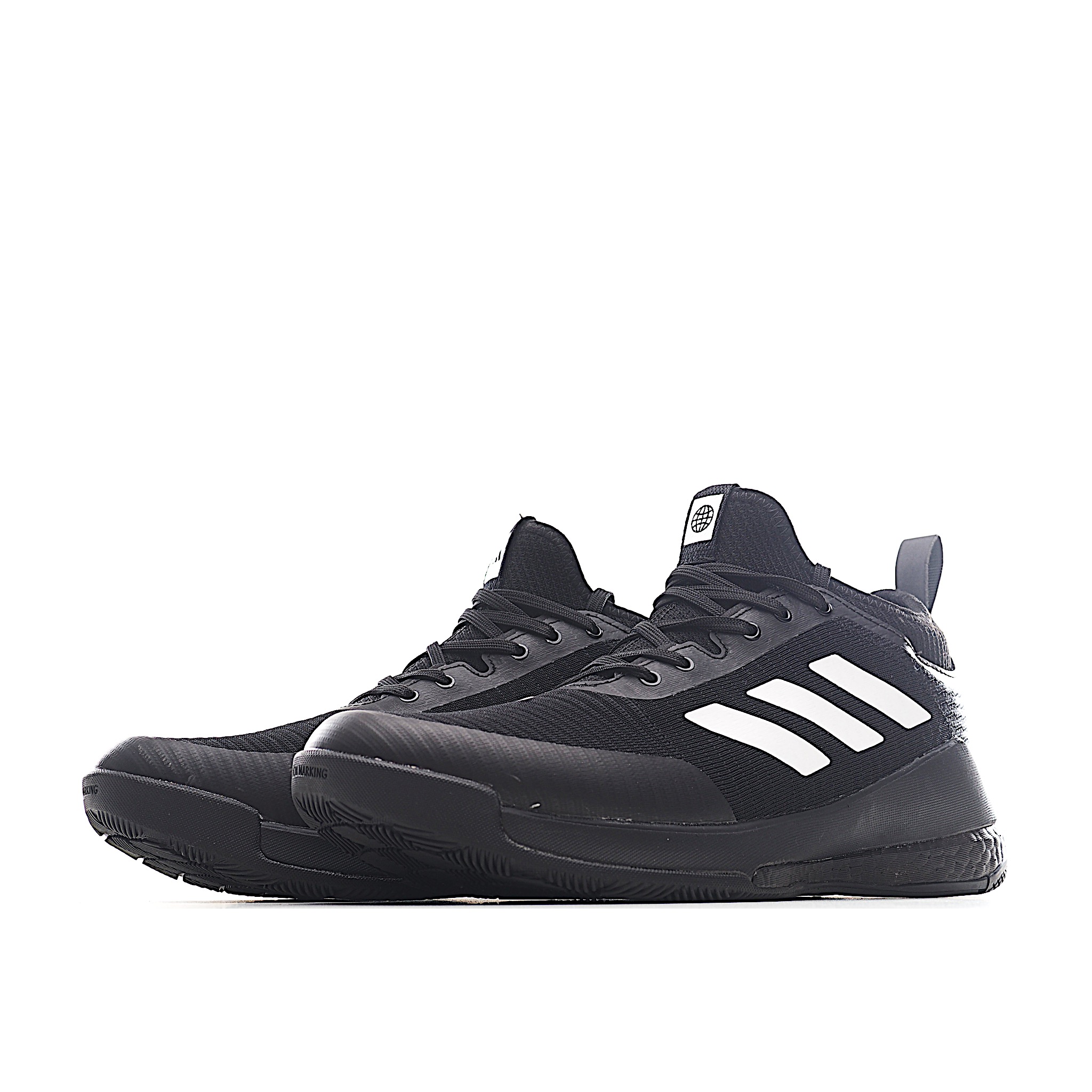 ADIDAS CRAZYFLIGHT MID 运动鞋 减震防滑 针织网面设计 鞋底采用真爆颗粒 三层组合大底 舒适透气 HQ3490