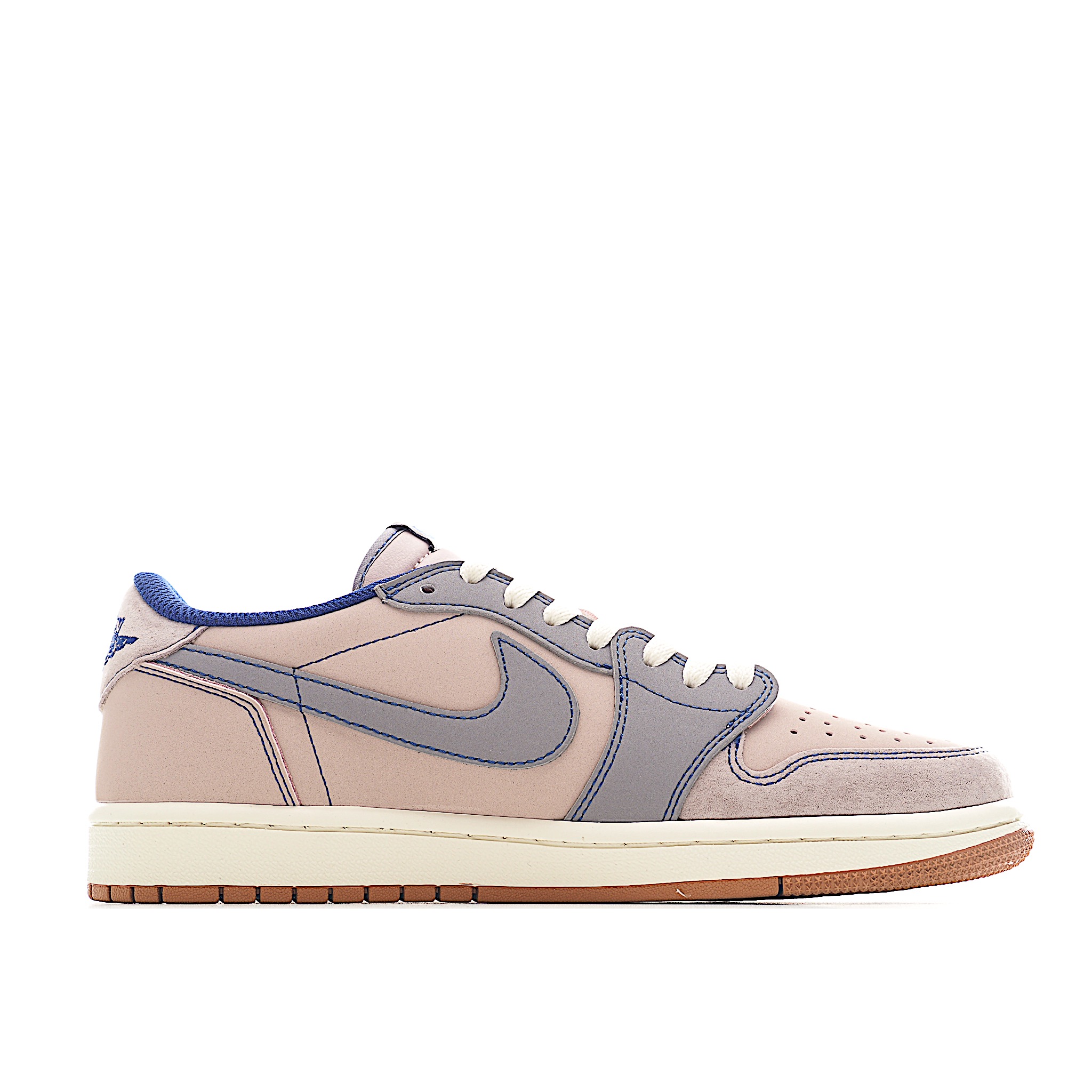 Fragment x Travis Scott x Supreme Air Jordan 1 Low 三方联名倒钩 XD1568-102