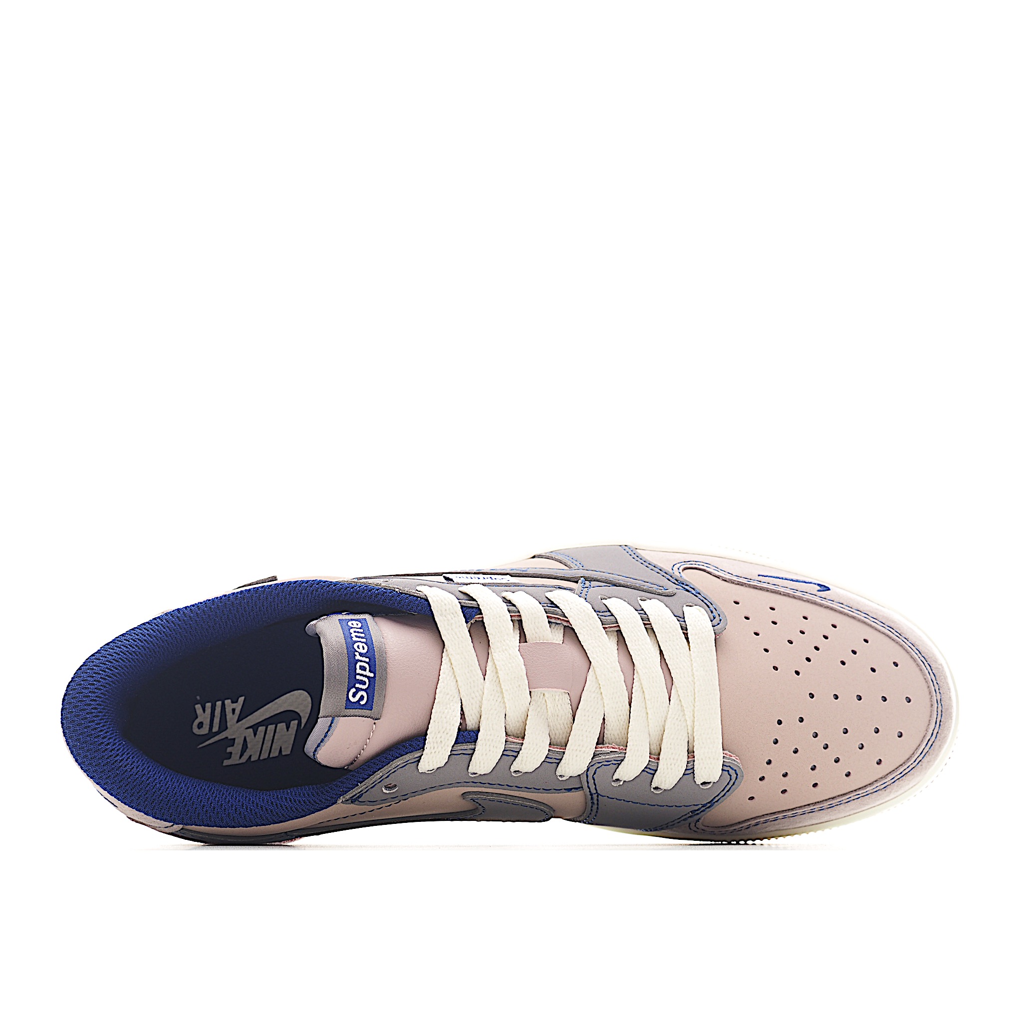 Fragment x Travis Scott x Supreme Air Jordan 1 Low 三方联名倒钩 XD1568-102