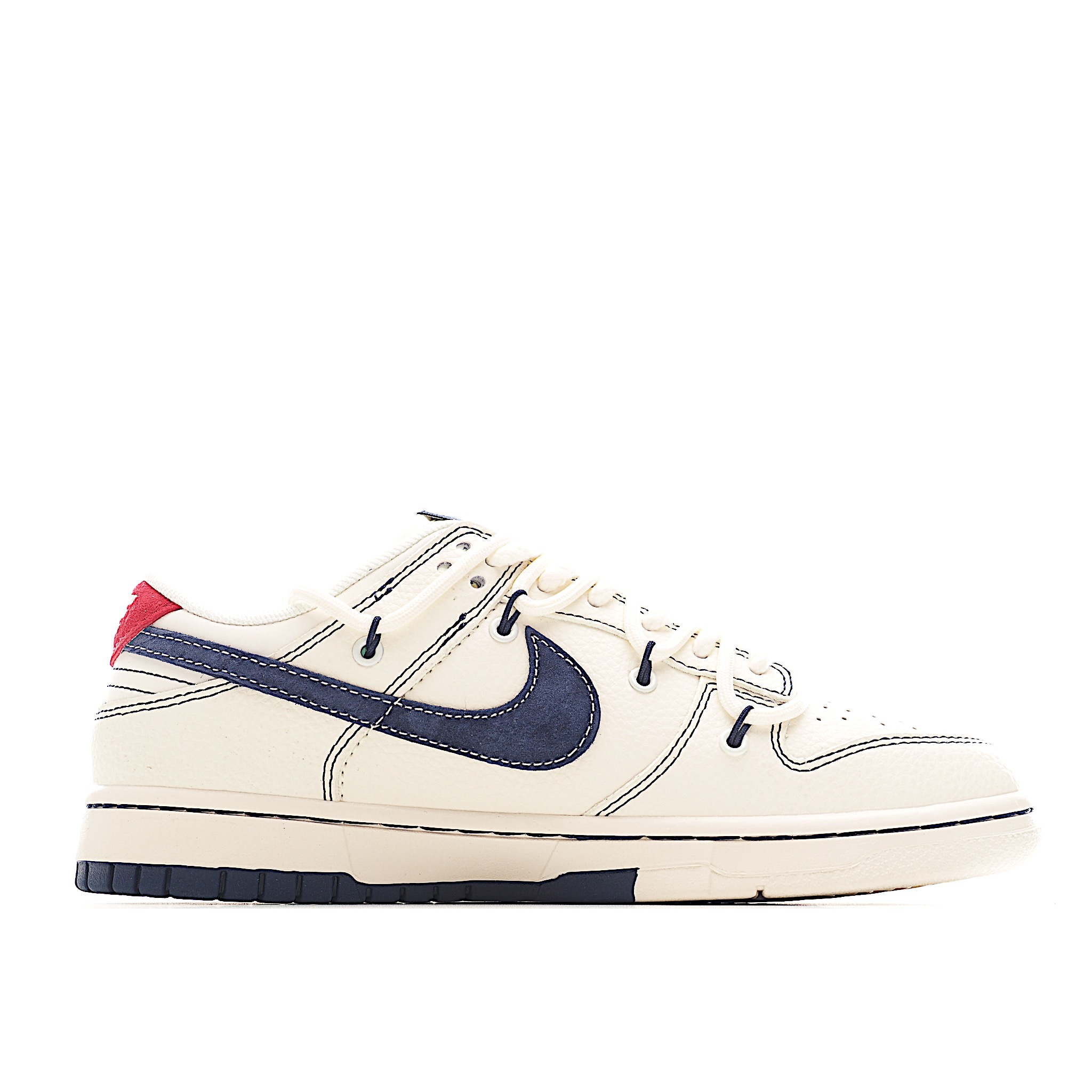 Nike SB Dunk Low 北面 x Kaws 三方系列 绑带米白黑勾 周年高端定制 低帮休闲板鞋 YX5066-283
