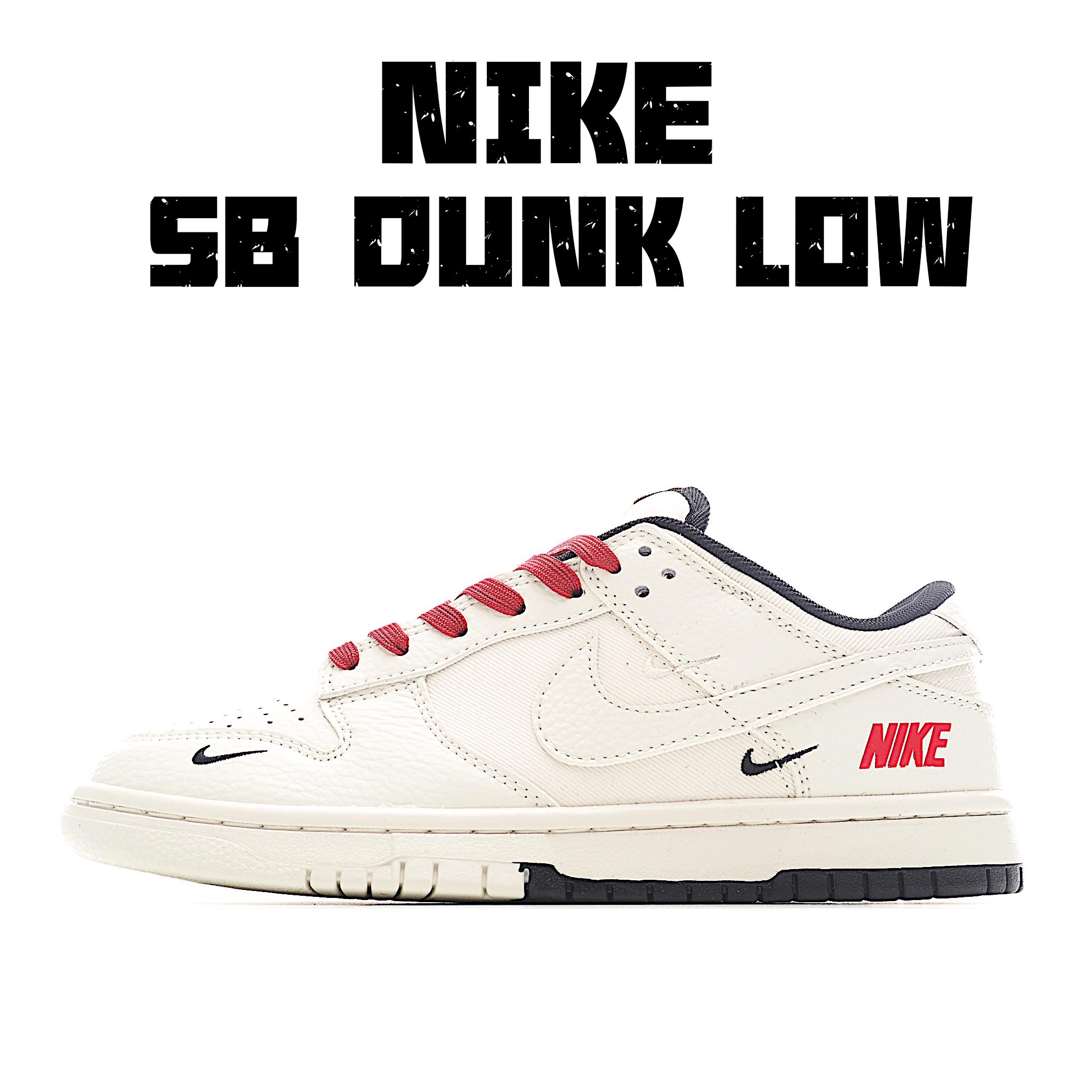260 Nike SB Dunk Low x Supreme 白黑三小钩 CY5979-120