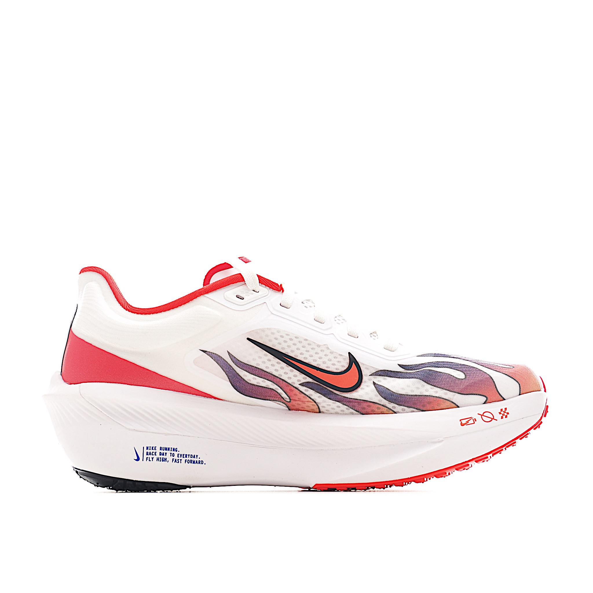 240 Nike Zoom Fly 6 Premium”Ekiden Pack“阿尔法飞行3代系列马拉松轻量超跑竞速运动慢跑鞋“针织白红火焰”HQ3498-100