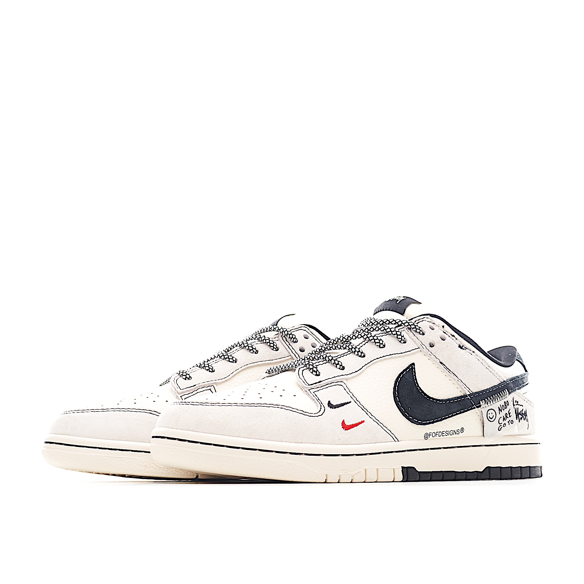 Nike SB Dunk Low 斯图西系列 贴补黑勾 周年高端定制 低帮休闲板鞋 YX5066-298