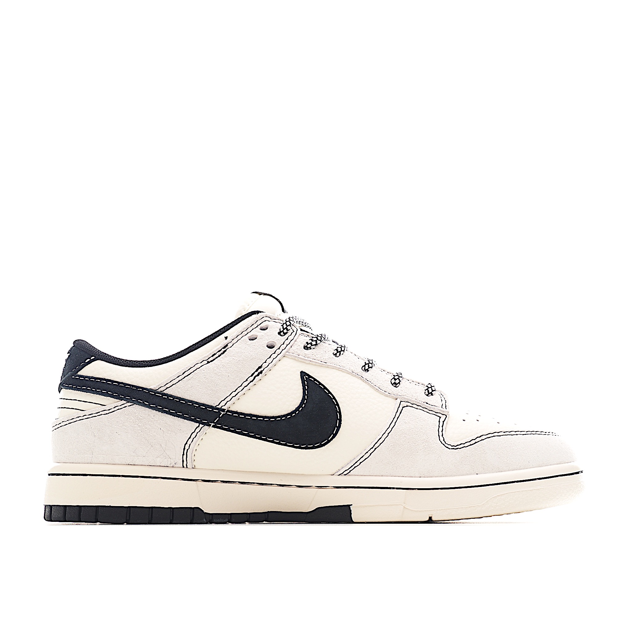 Nike SB Dunk Low 斯图西系列 贴补黑勾 周年高端定制 低帮休闲板鞋 YX5066-298