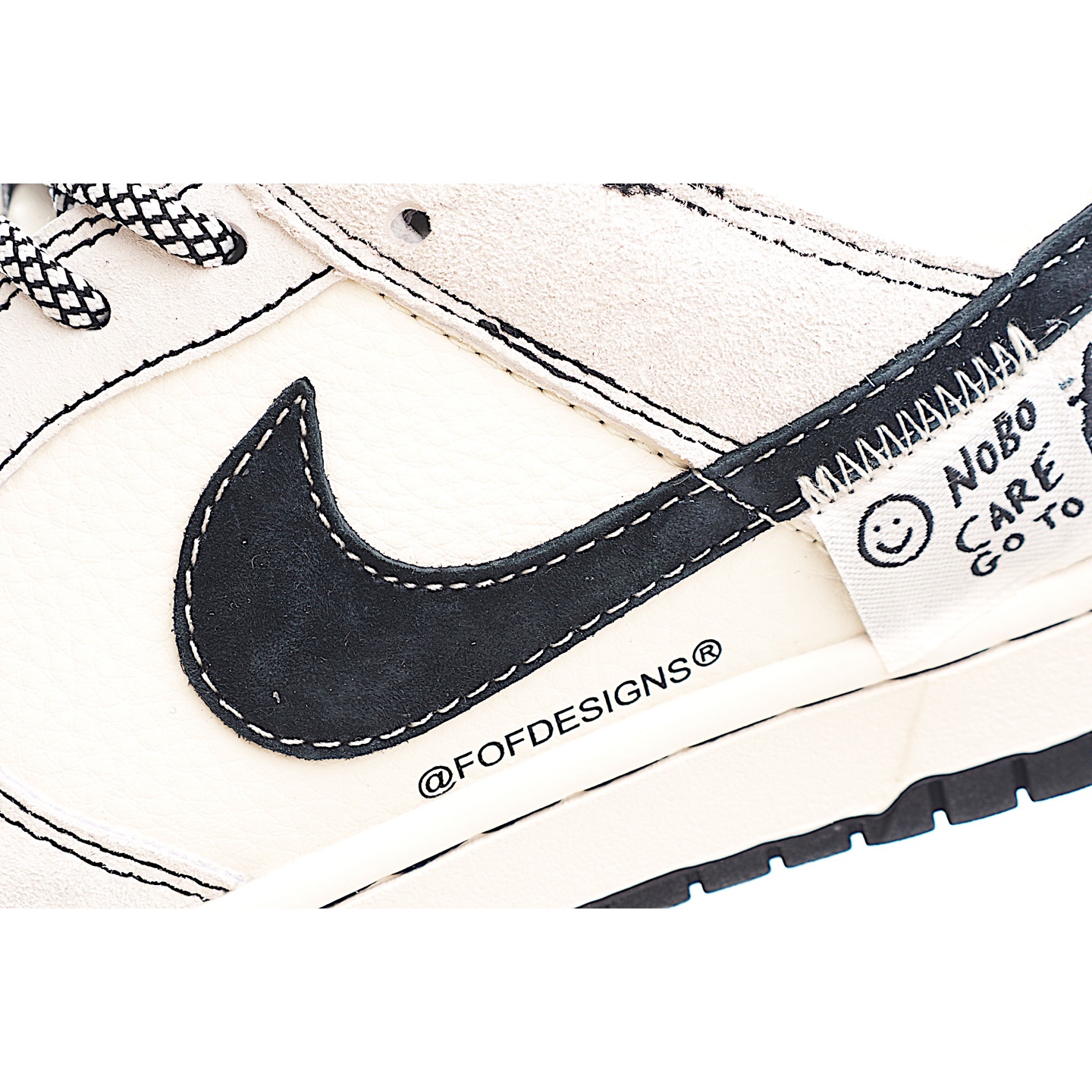 Nike SB Dunk Low 斯图西系列 贴补黑勾 周年高端定制 低帮休闲板鞋 YX5066-298