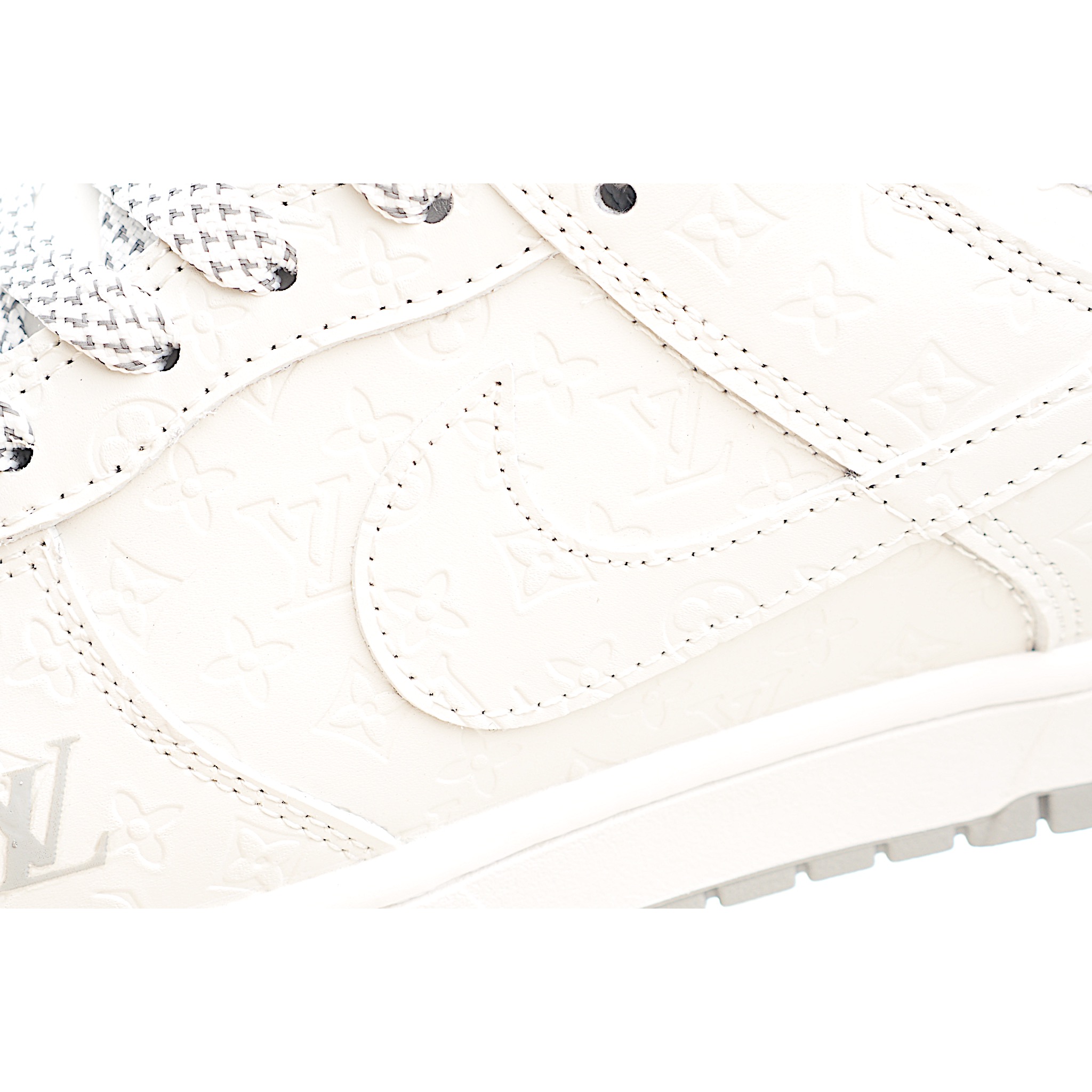 Nike SB Dunk Low LV联名 灰白暗印花 周年高端定制 低帮休闲板鞋 XX3168-140