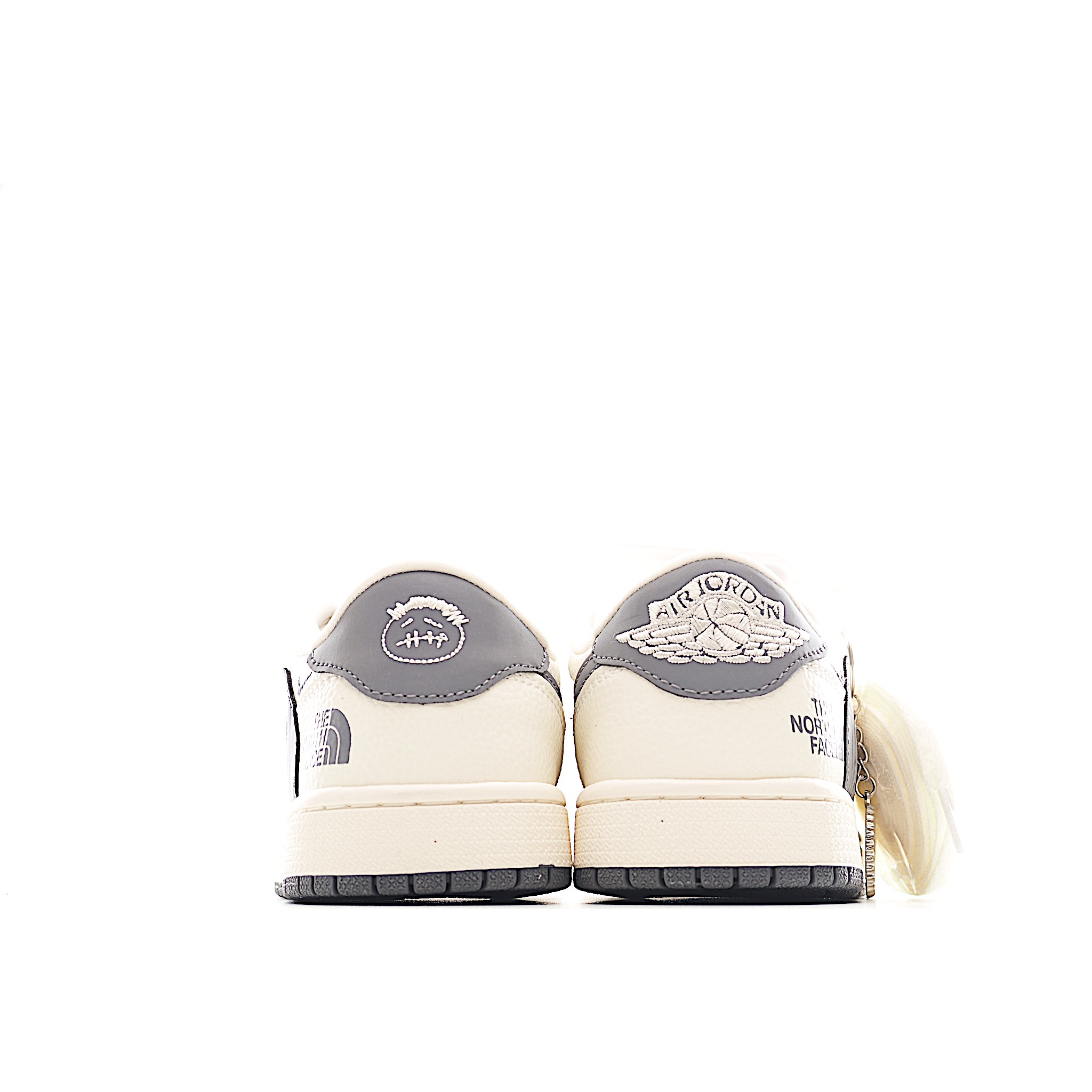 Travis Scott x Fragment Design x Air Jordan 1 Low SP AJ1 乔1 北面联名 米灰波浪 低帮文化休闲板鞋 XS2024-013