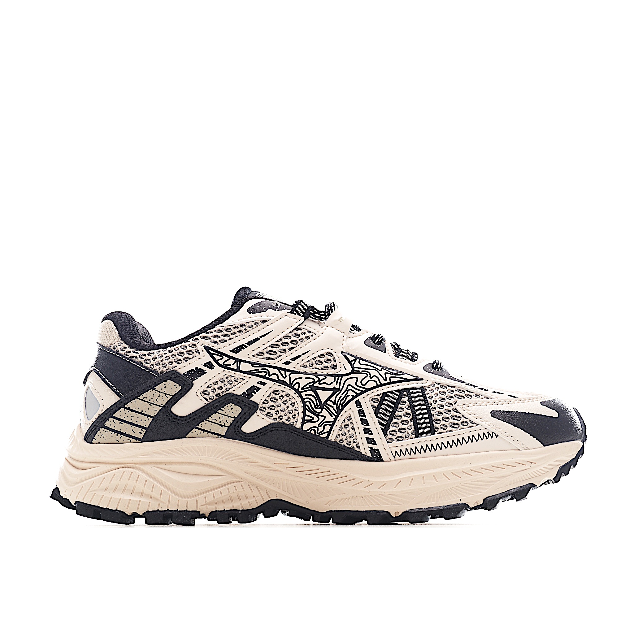 Mizuno 美津浓 Wave Rider Beta 复古时尚休闲舒适减震运动跑步鞋 D1GH223801