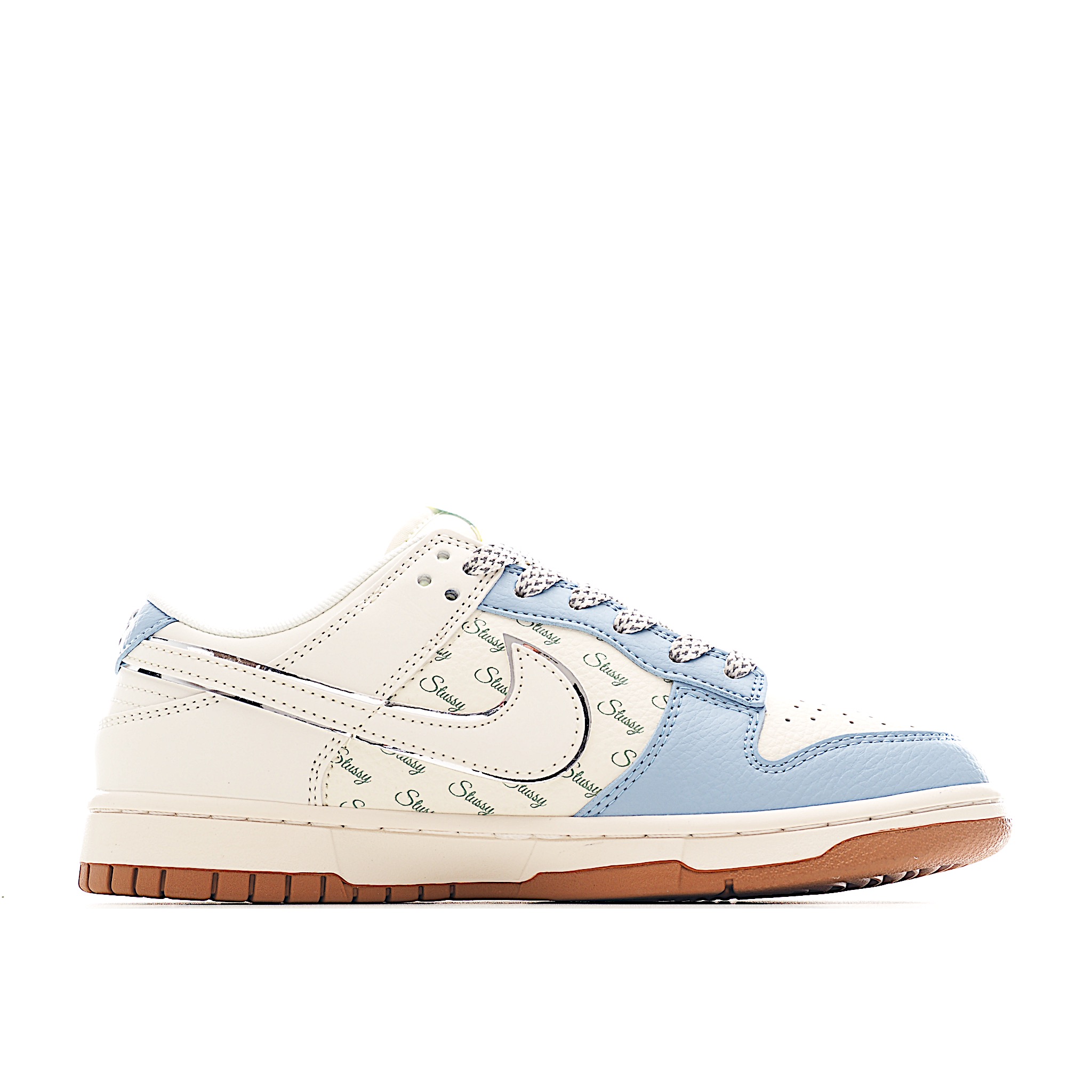 Nike SB Dunk Low 斯图西联名 白蓝生胶 周年高端定制 低帮休闲板鞋 ZH2598-246