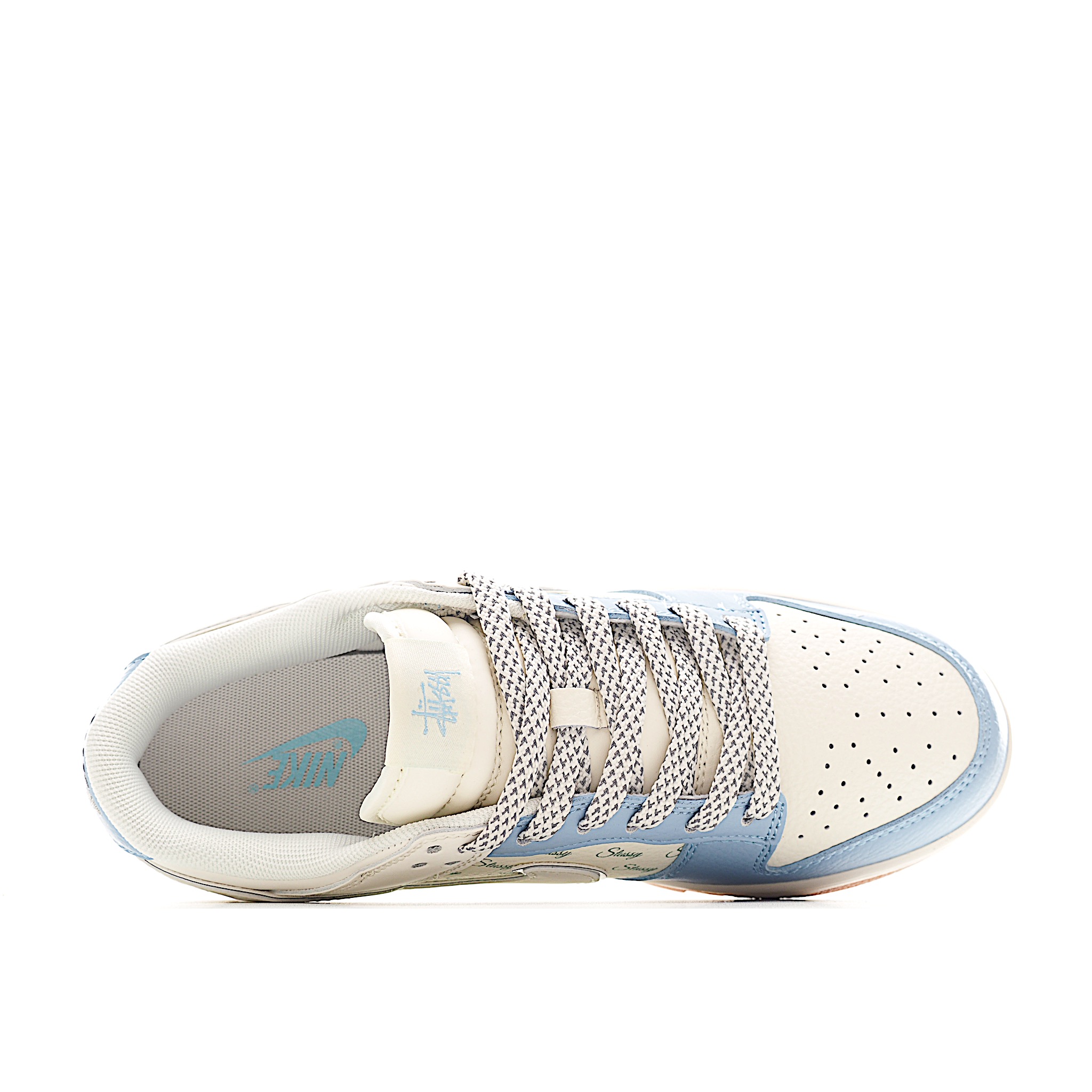 Nike SB Dunk Low 斯图西联名 白蓝生胶 周年高端定制 低帮休闲板鞋 ZH2598-246