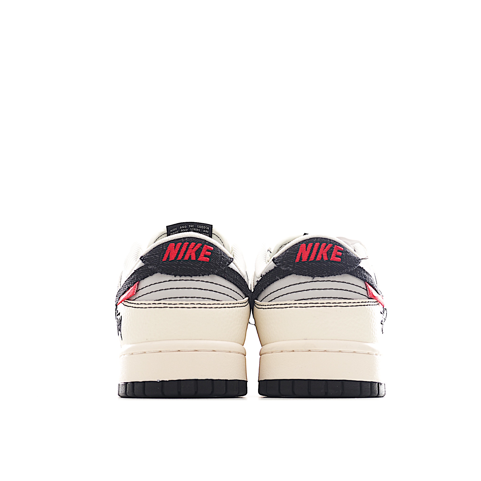 Nike SB Dunk Low“ 斯图西联名——双拼黑布勾” 周年高端定制 低帮休闲板鞋 ZH2598-266