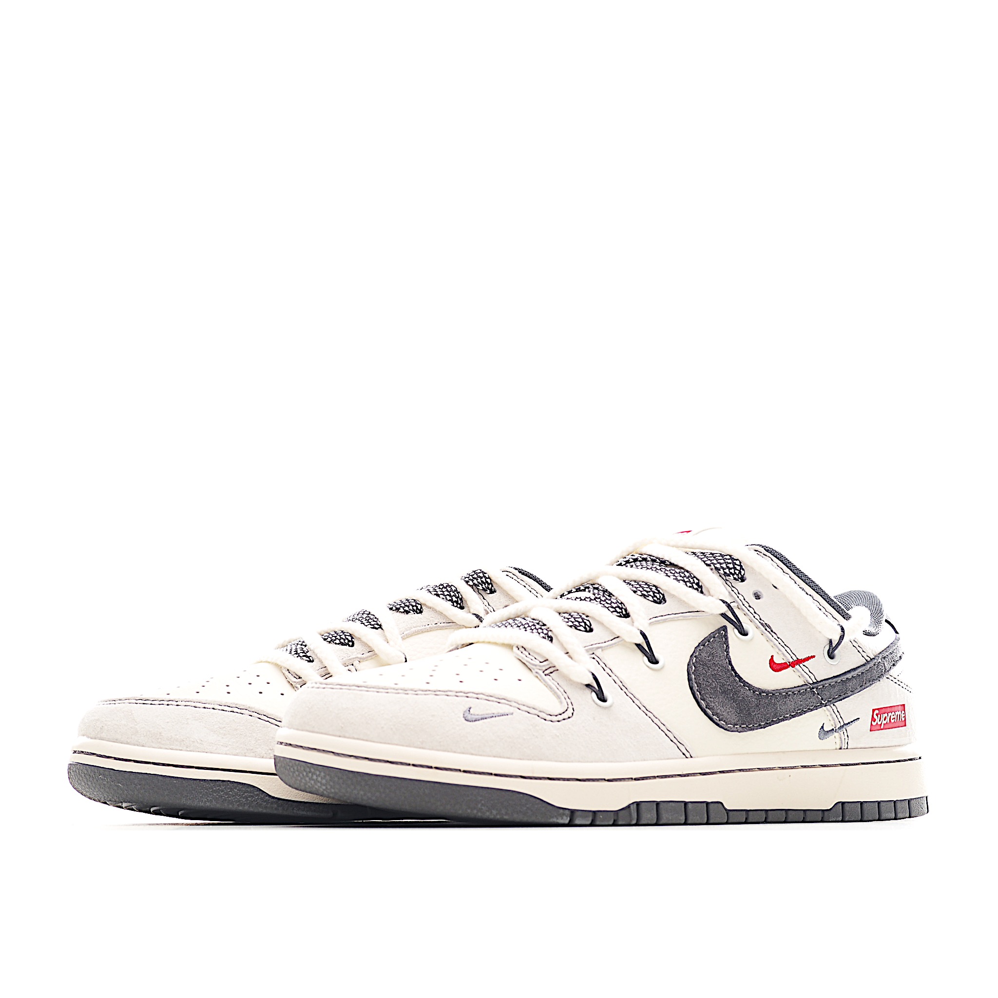 300 39-4.EP Nike SB Dunk Low“SUP系列——绑带猪八灰勾” 周年高端定制 低帮休闲板鞋 YX5066-217