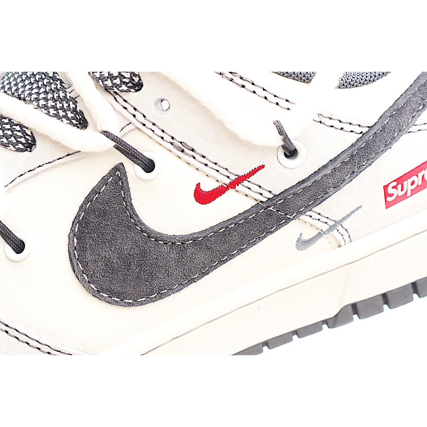 300 39-4.EP Nike SB Dunk Low“SUP系列——绑带猪八灰勾” 周年高端定制 低帮休闲板鞋 YX5066-217