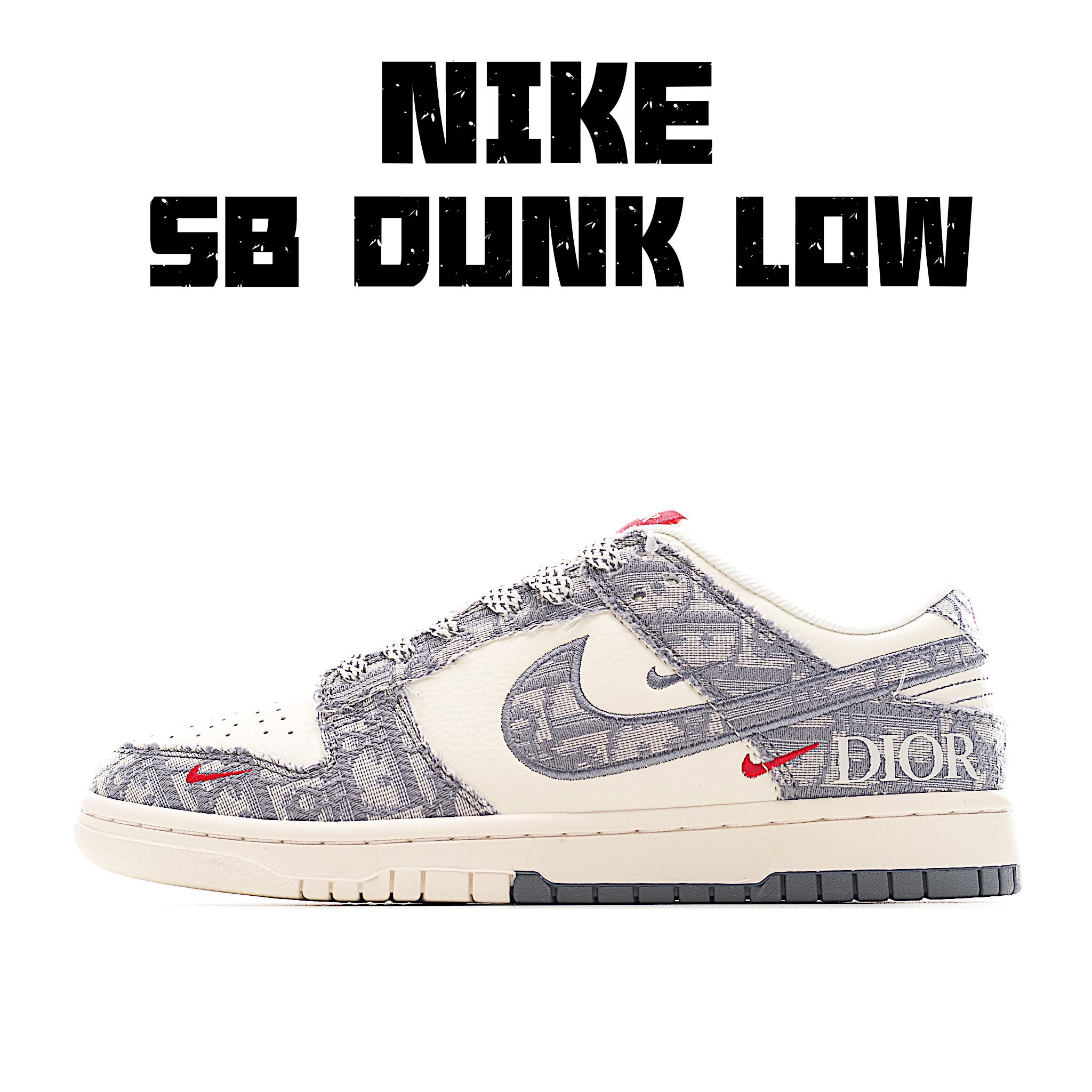 Dior x Nike Dunk Low 织布灰勾 SJ2558-013