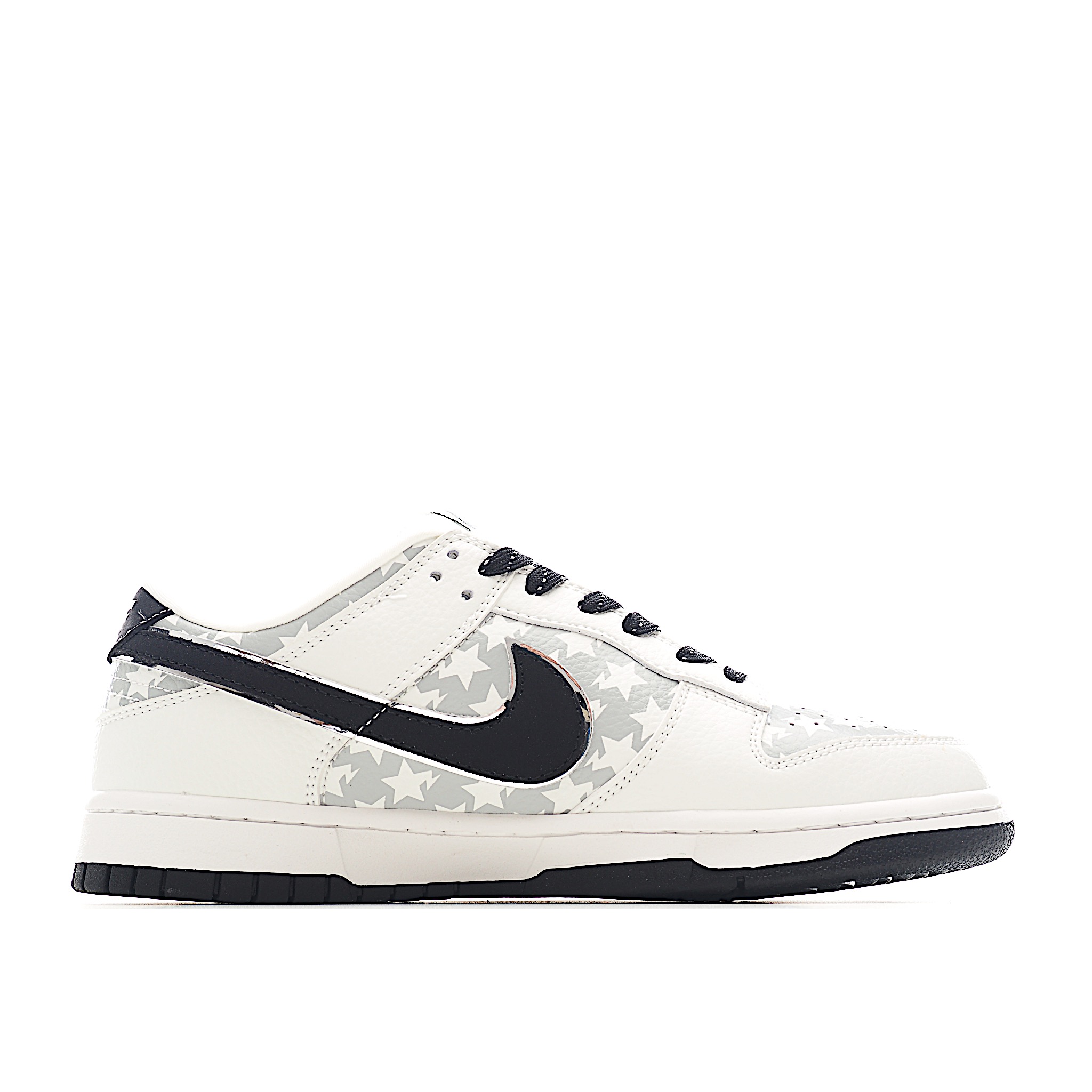 Nike SB Dunk Low BAPE系列 五角星黑勾 周年高端定制 低帮休闲板鞋 CS1688-104
