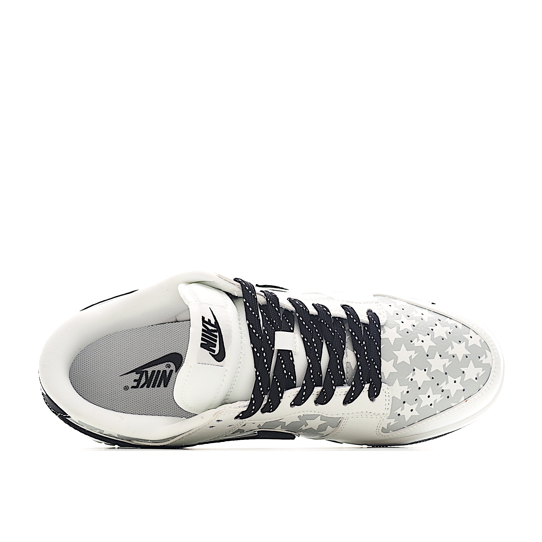 Nike SB Dunk Low BAPE系列 五角星黑勾 周年高端定制 低帮休闲板鞋 CS1688-104