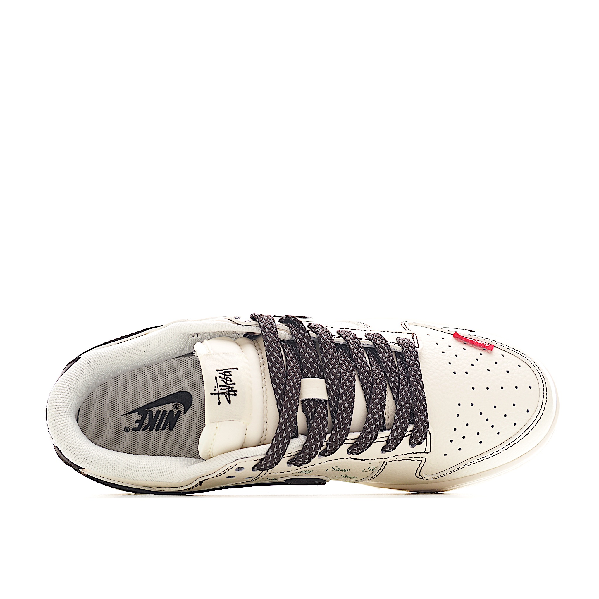 Nike SB Dunk Low 斯图西联名 双拼红线 周年高端定制 低帮休闲板鞋 XS6089-536