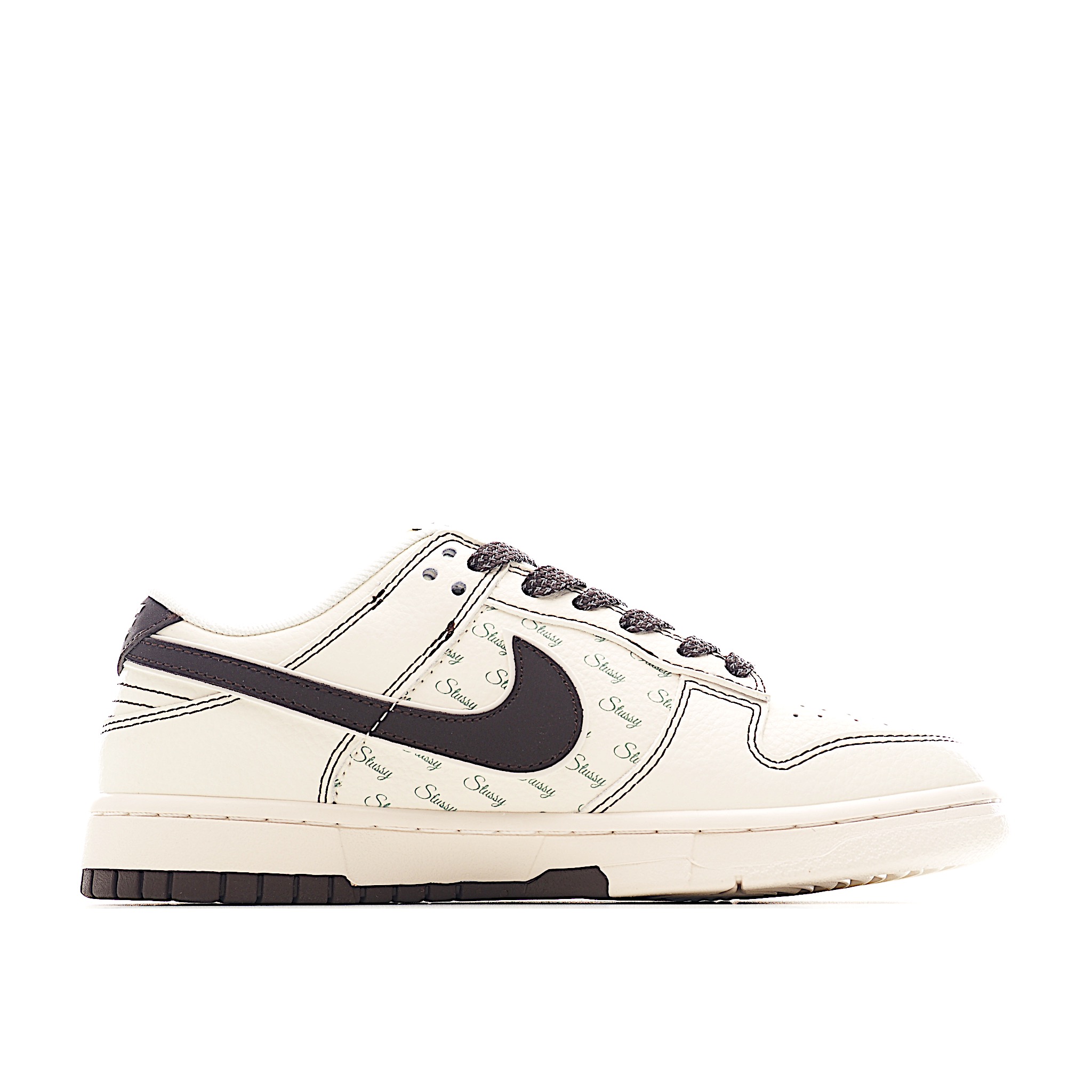Nike SB Dunk Low 斯图西联名 双拼红线 周年高端定制 低帮休闲板鞋 XS6089-536