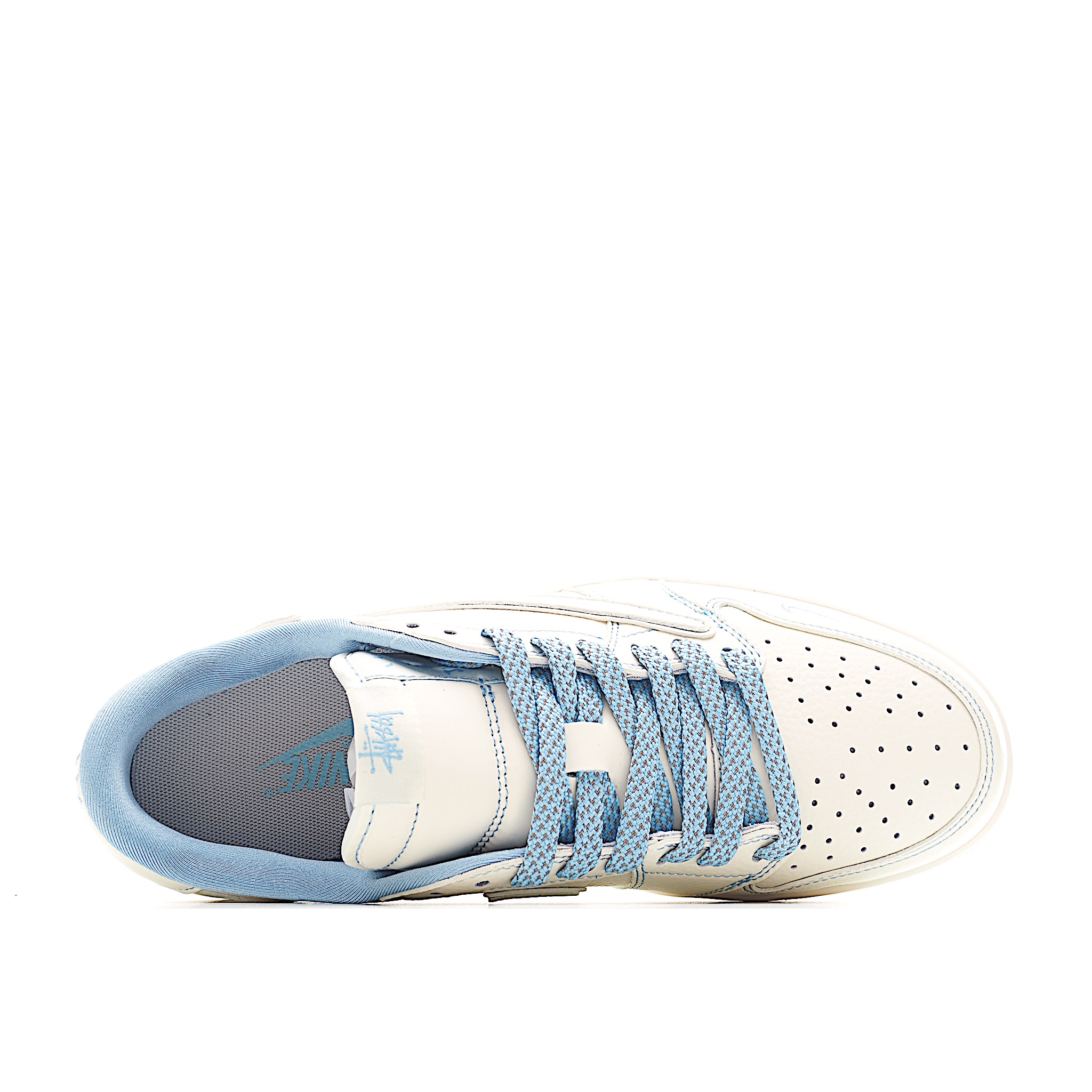 Travis Scott x Fragment Design x Air Jordan 1 Low SP AJ1 乔1 斯图西联名 米蓝火焰 低帮文化休闲板鞋 ZH2598-229