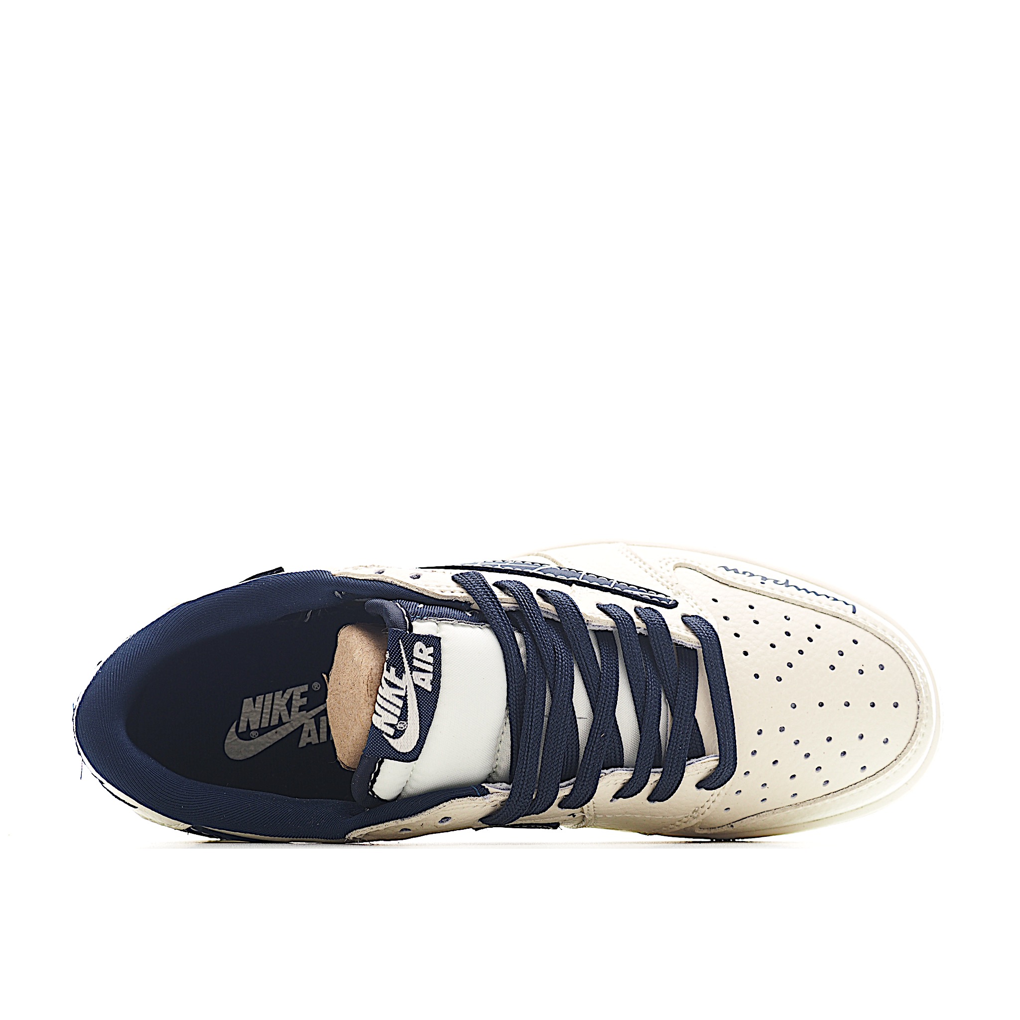 Travis Scott x Fragment Design x Air Jordan 1 Low SP AJ1 乔1 冠军联名 裂纹勾 低帮文化休闲板鞋 LD2025-015