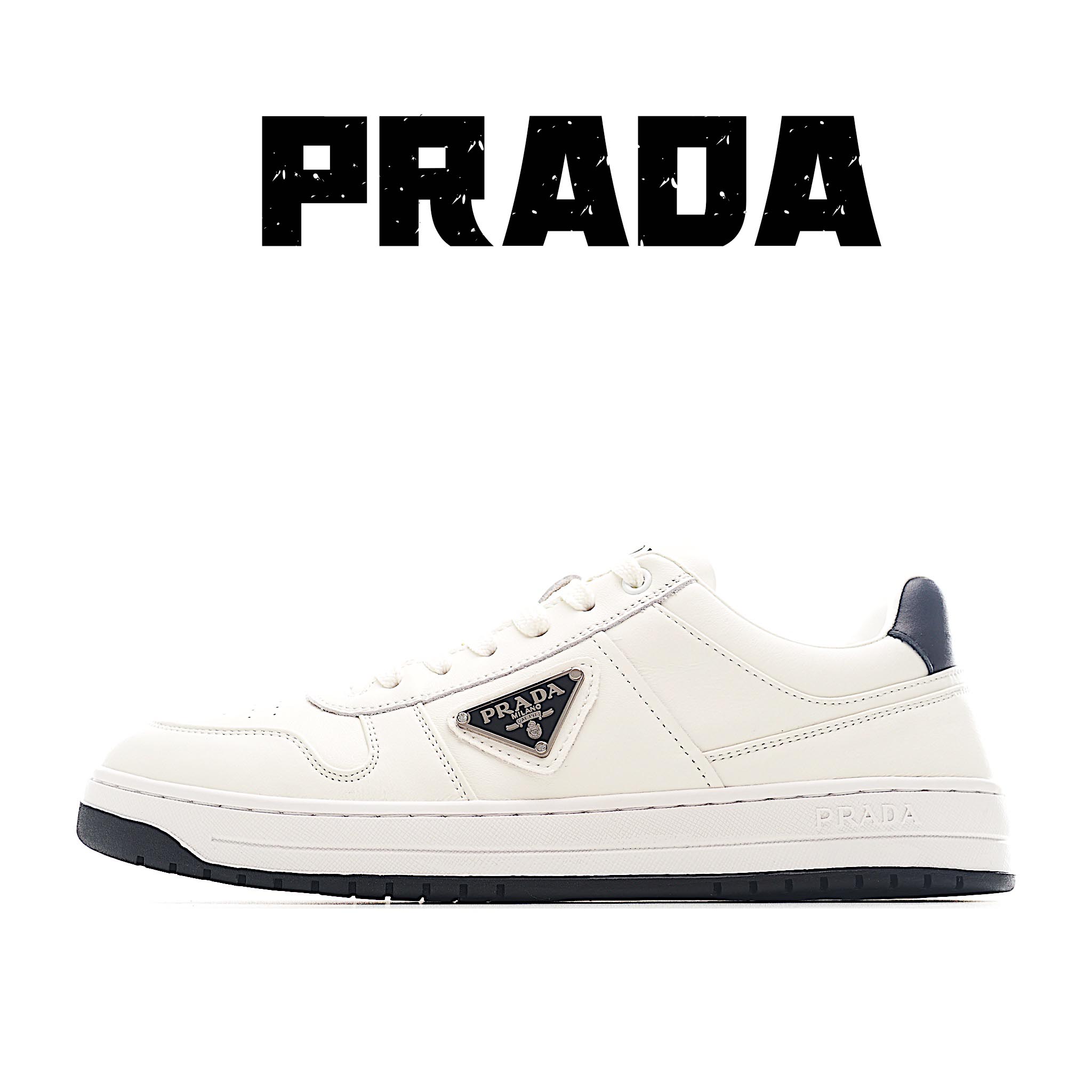 PRADA 普拉达马龙同款低帮男鞋运动休闲板鞋