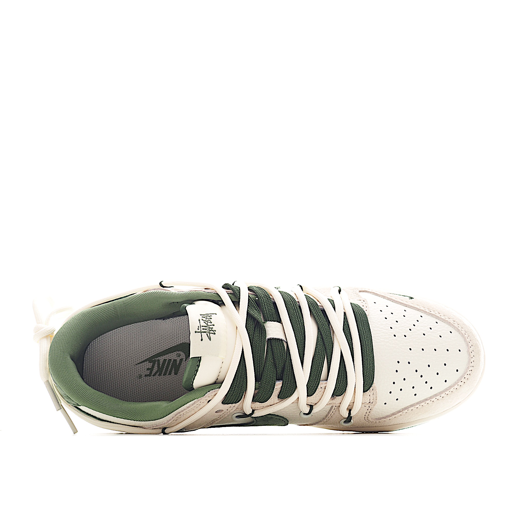 300 Nike SB Dunk Low 斯图西系列 绑带猪八绿勾 周年高端定制 低帮休闲板鞋 DM6868-094
