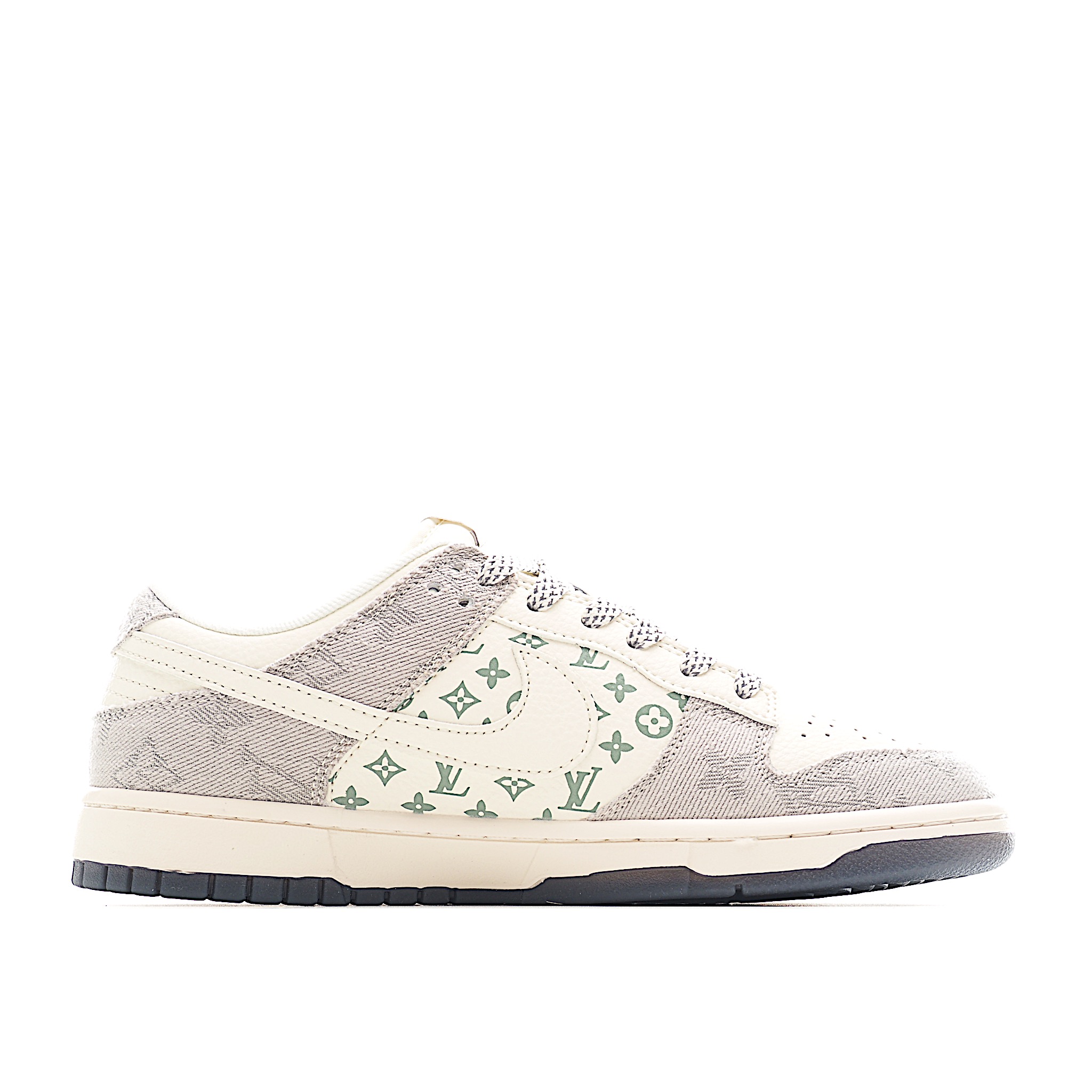 Nike SB Dunk Low LV联名 米灰牛仔布 周年高端定制 低帮休闲板鞋 XX3168-141