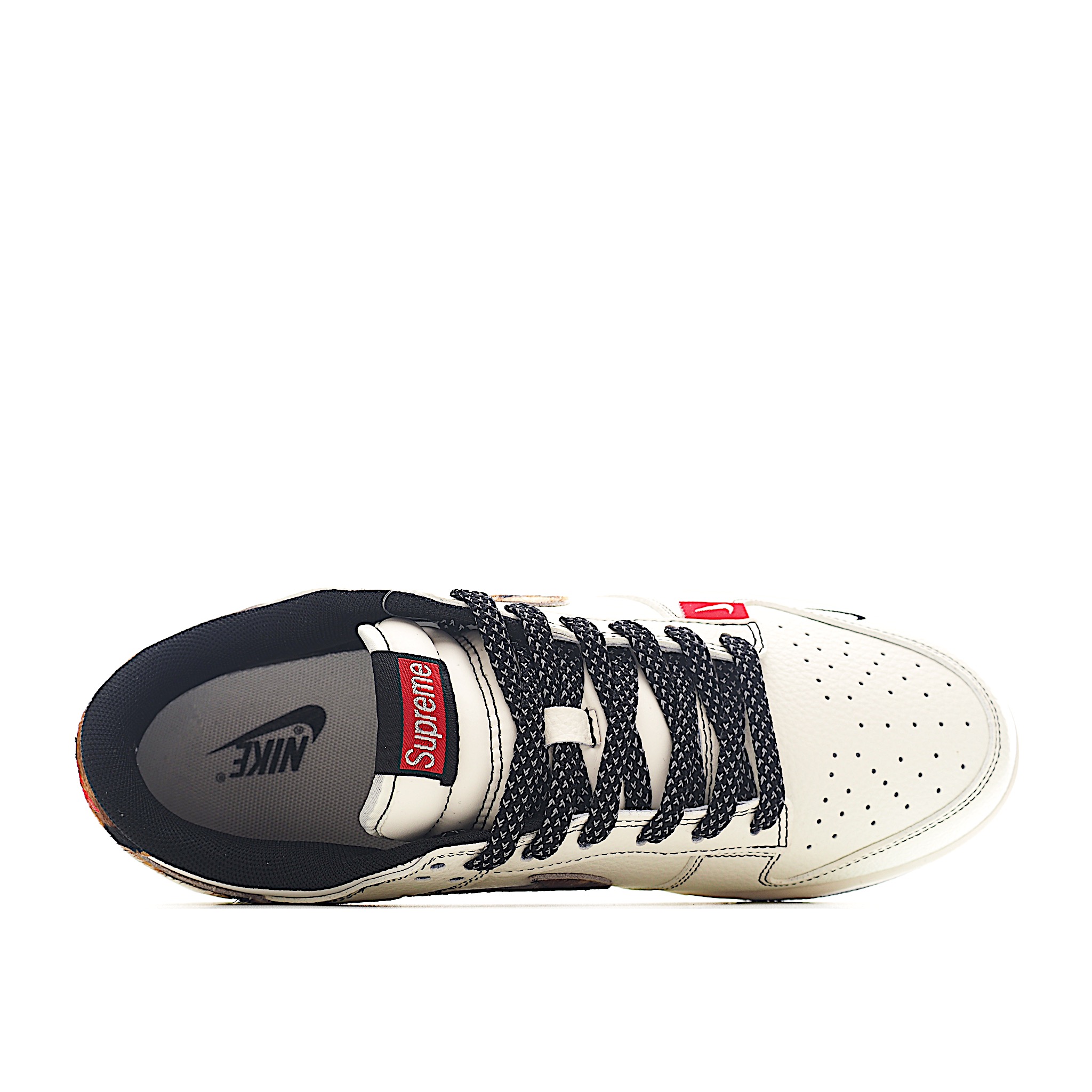 Nike SB Dunk Low Supreme联名 豹纹 周年高端定制 低帮休闲板鞋 ZH2598-269