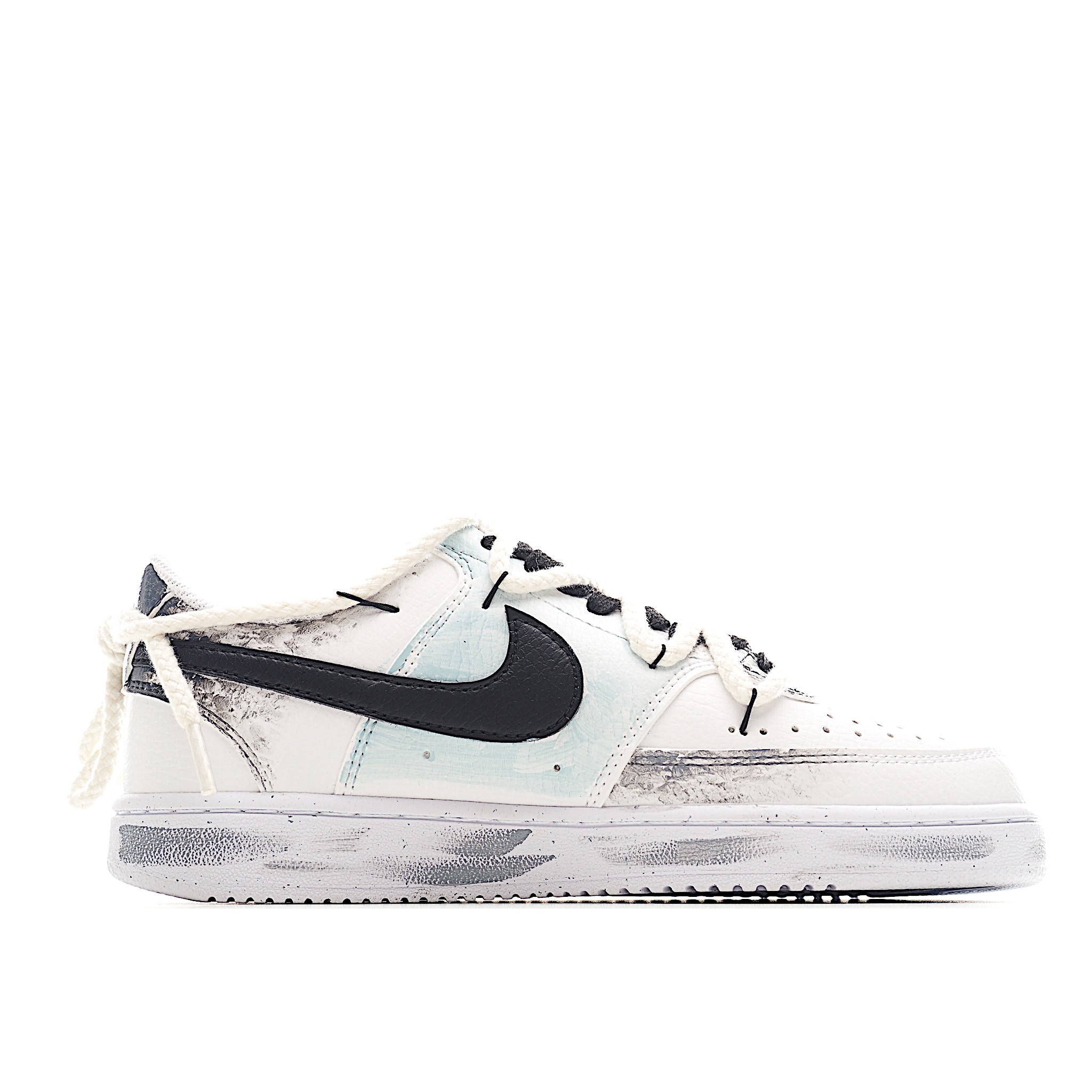 [定制球鞋]Nike Court Vision 1 Low“星际空间” 手绘涂鸦定制板鞋 DH2987-088