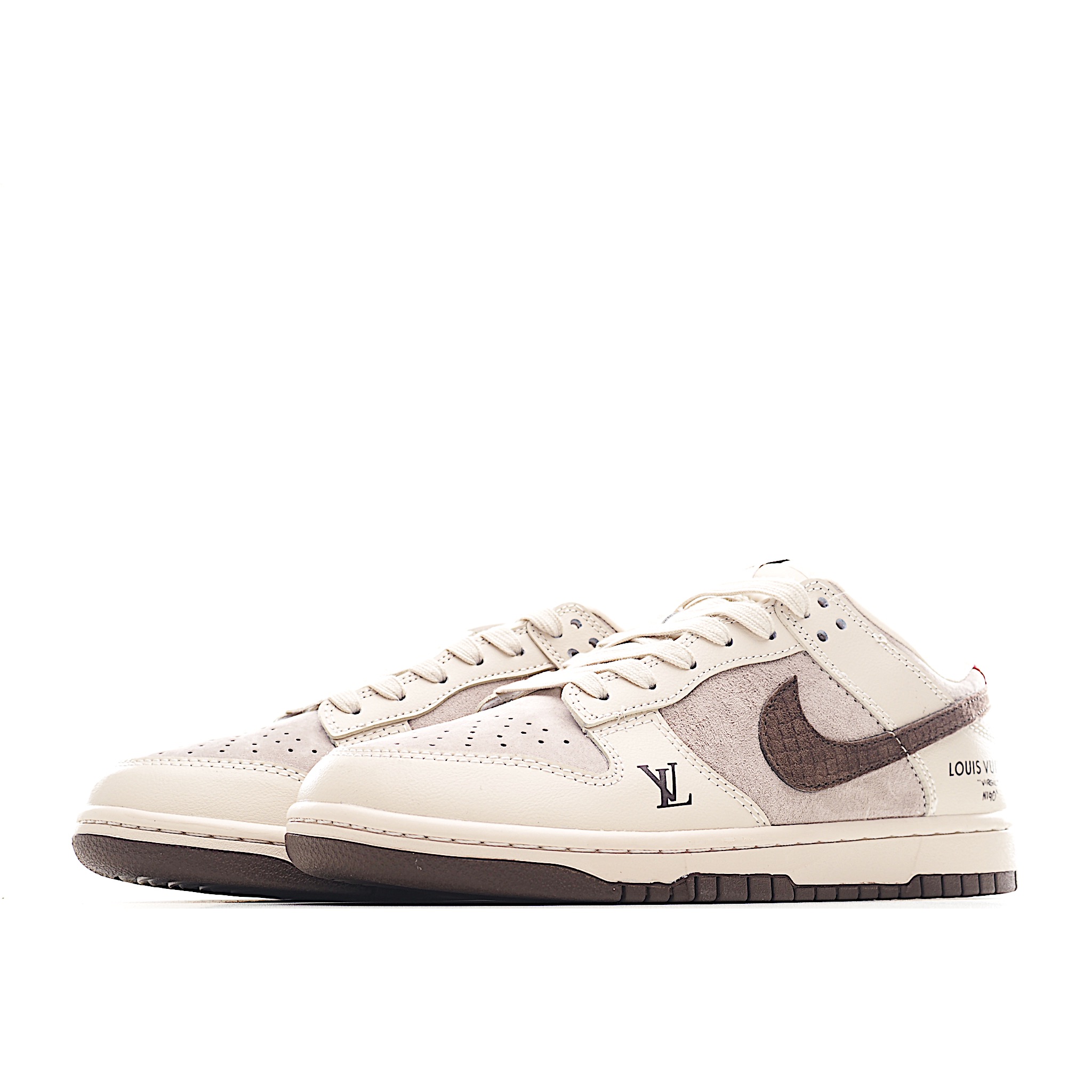Nike SB Dunk Low LV联名 红尾巧克力 周年高端定制 低帮休闲板鞋 XX3168-123