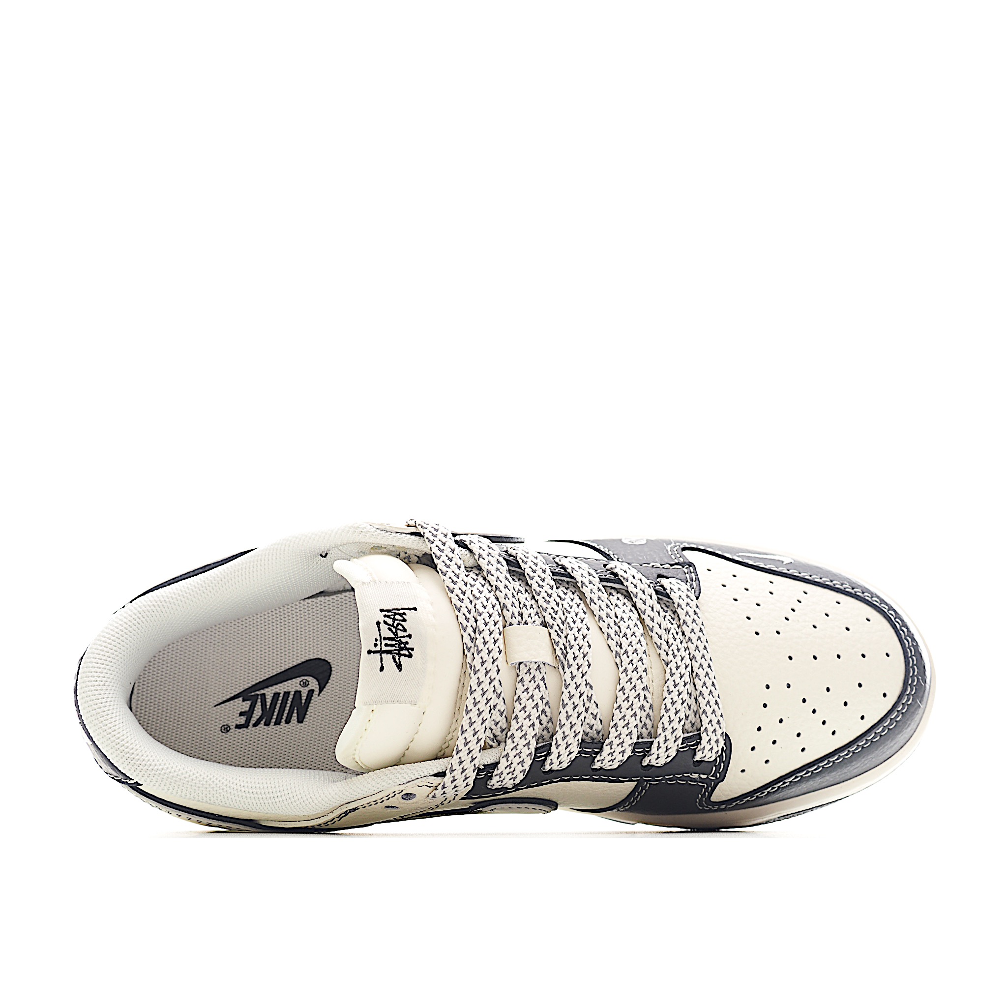 Nike SB Dunk Low 斯图西联名 米黑骷髅头 周年高端定制 低帮休闲板鞋 ZH2598-270