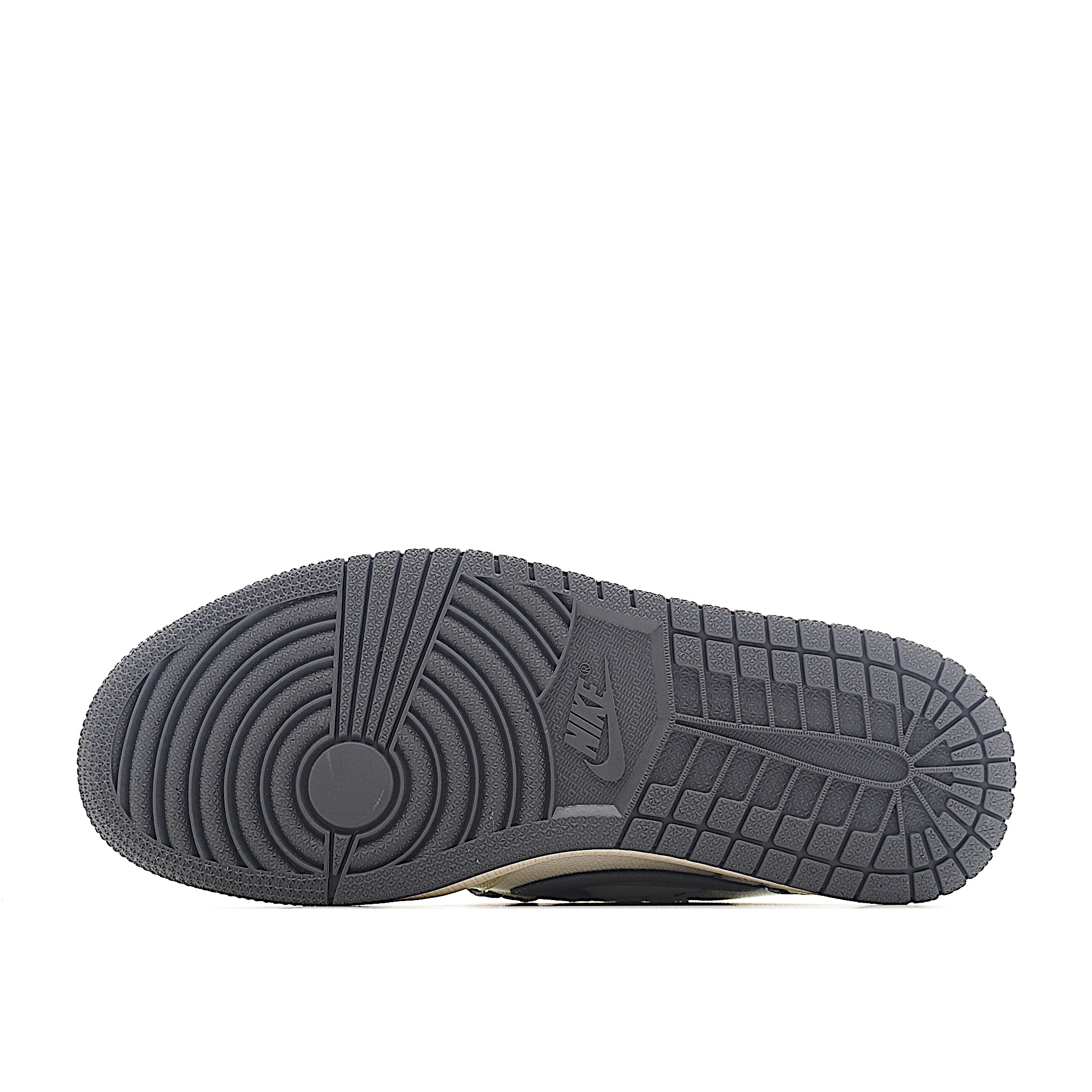Travis Scott x Fragment Design x Air Jordan 1 Low SP AJ1 乔1 暴力熊联名 米灰亚麻 低帮文化休闲板鞋 XS2024-005