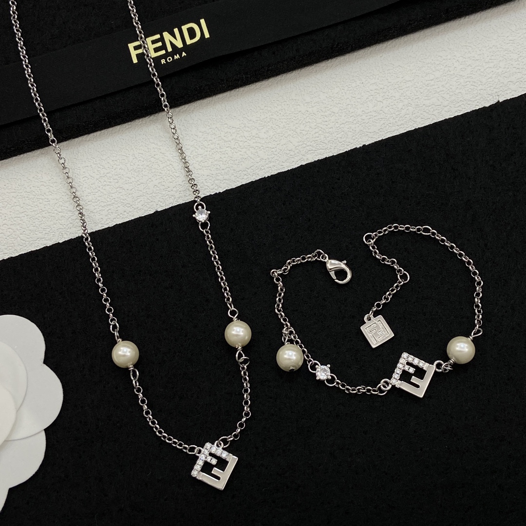 Fendi Haute Couture Haute Couture Fine Jewelry Necklace Bracelet Ring